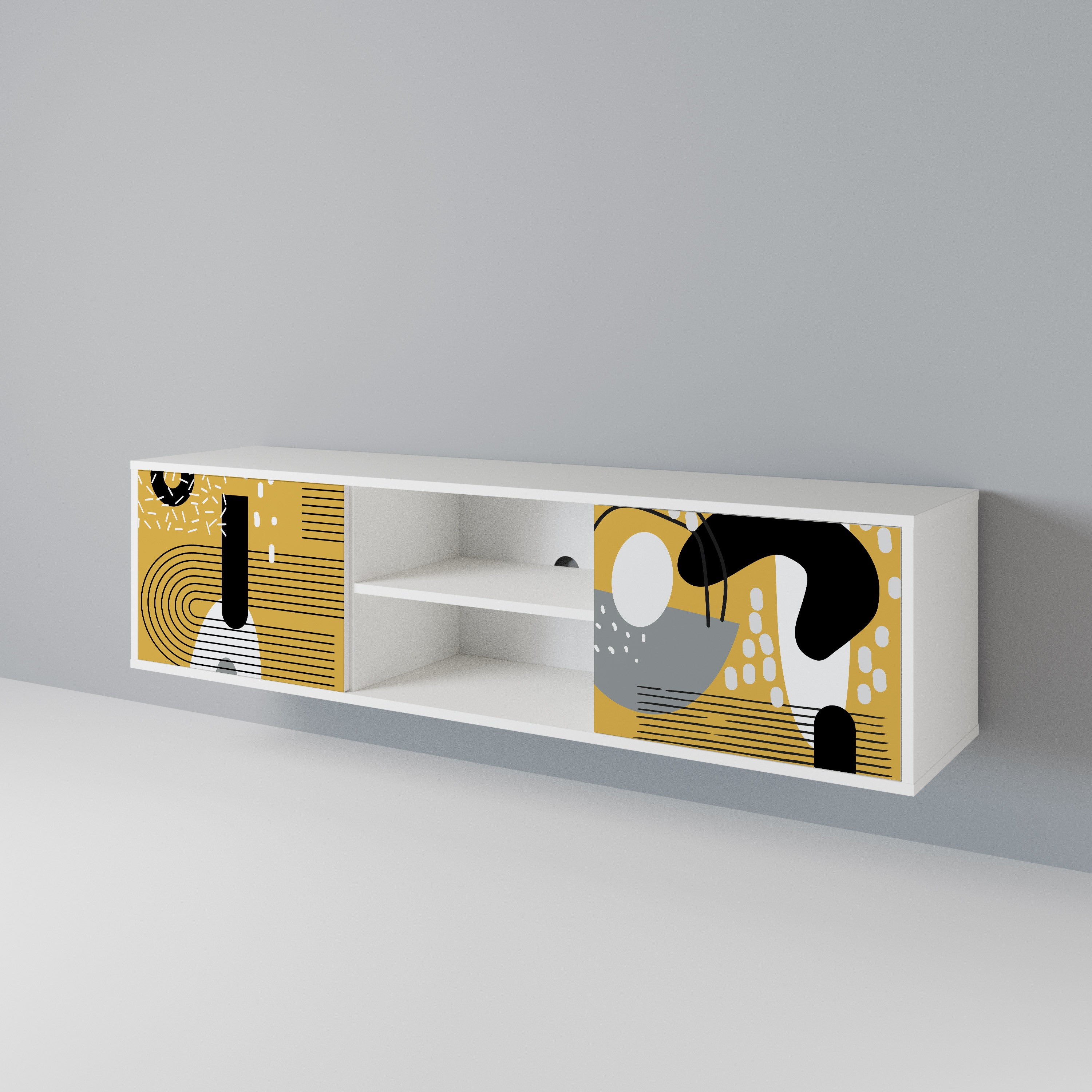 SHAPESHIFT SYMPHONY Mueble de TV de 2 Puertas