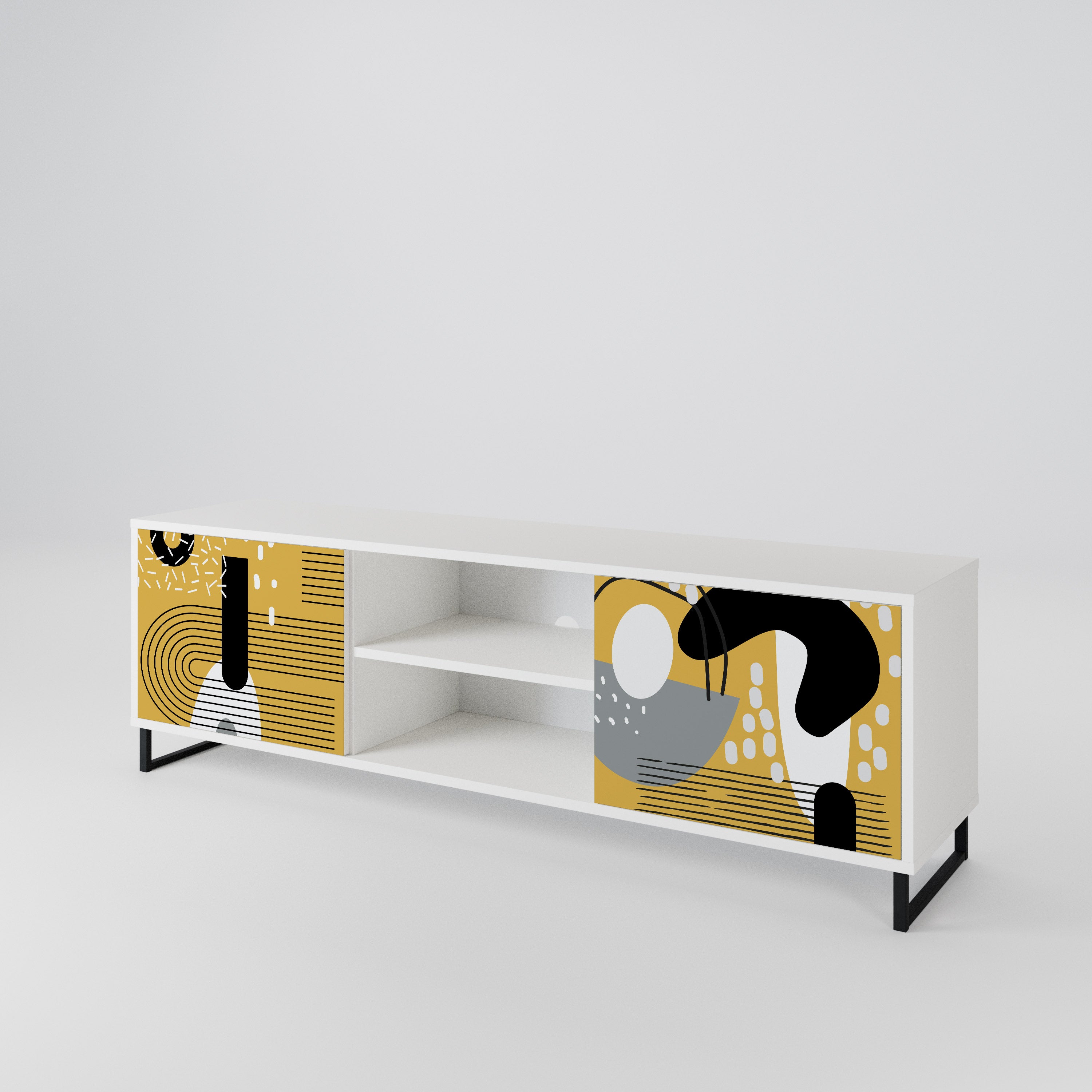 SHAPESHIFT SYMPHONY Mueble de TV de 2 Puertas
