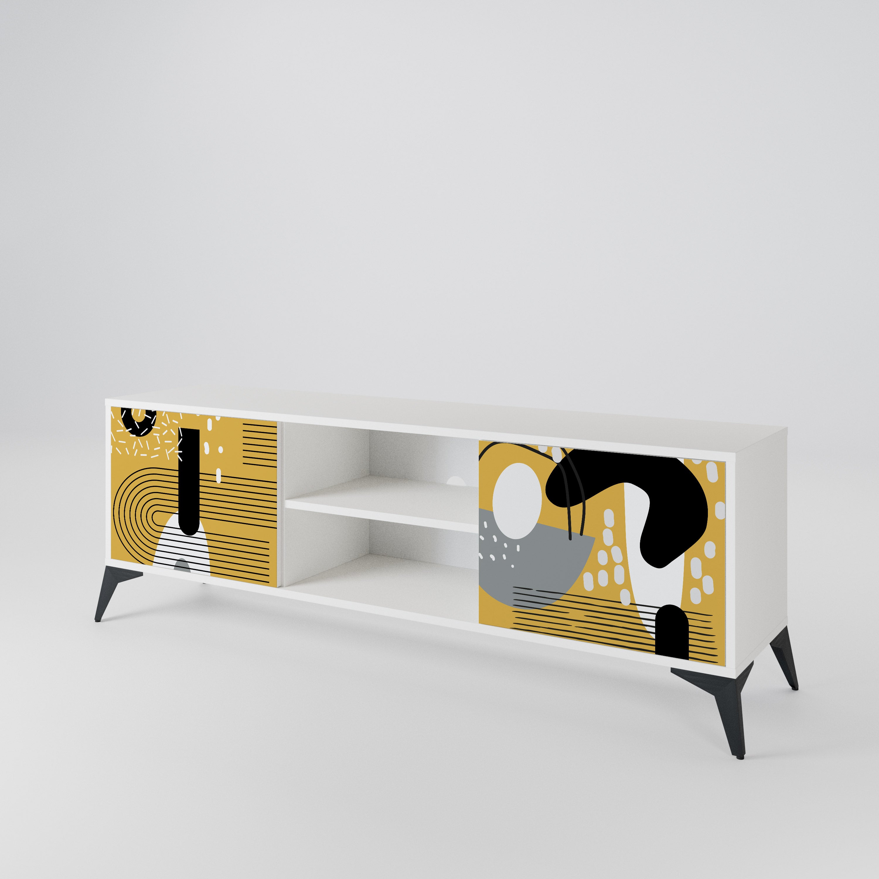 SHAPESHIFT SYMPHONY Mueble de TV de 2 Puertas