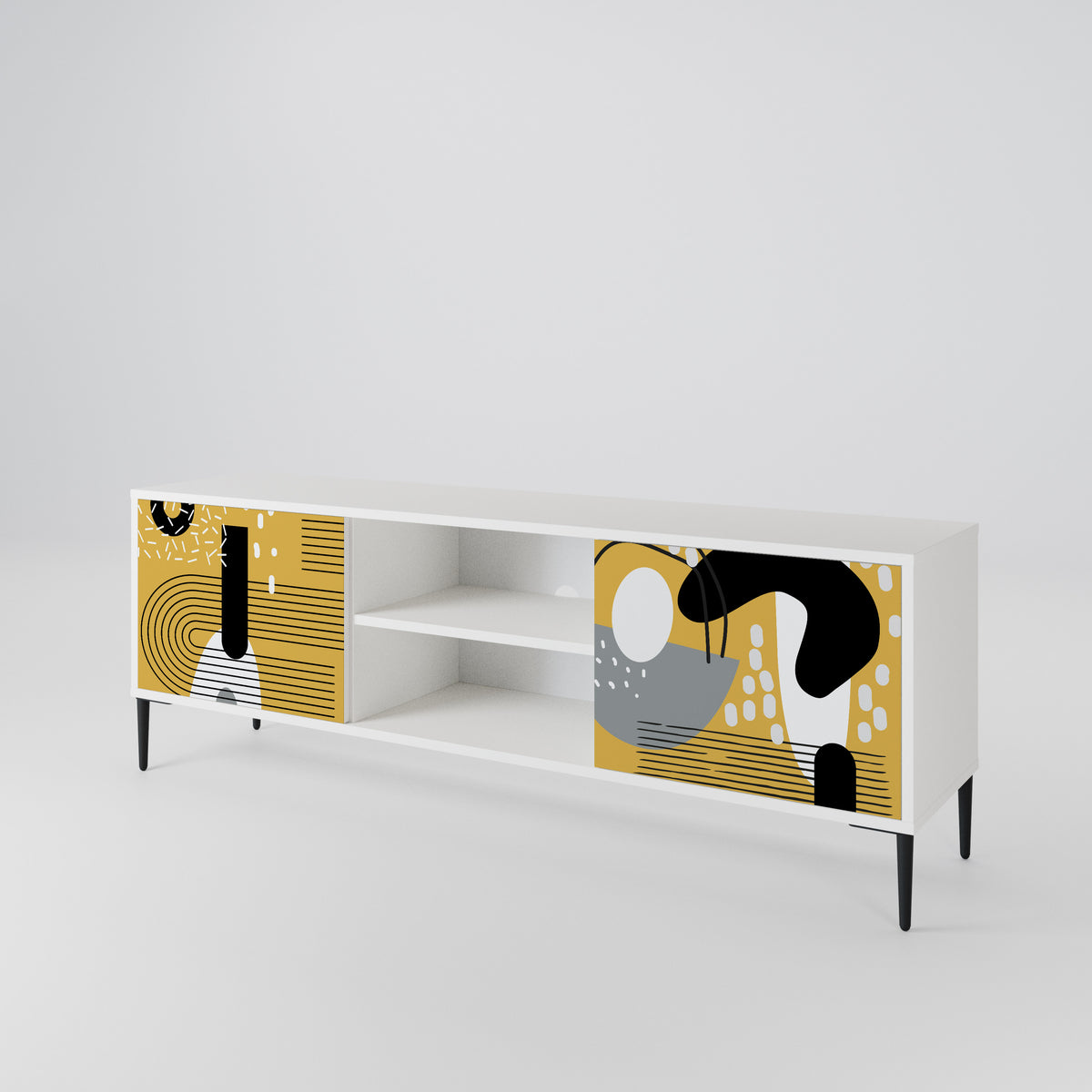 SHAPESHIFT SYMPHONY Mueble de TV de 2 Puertas