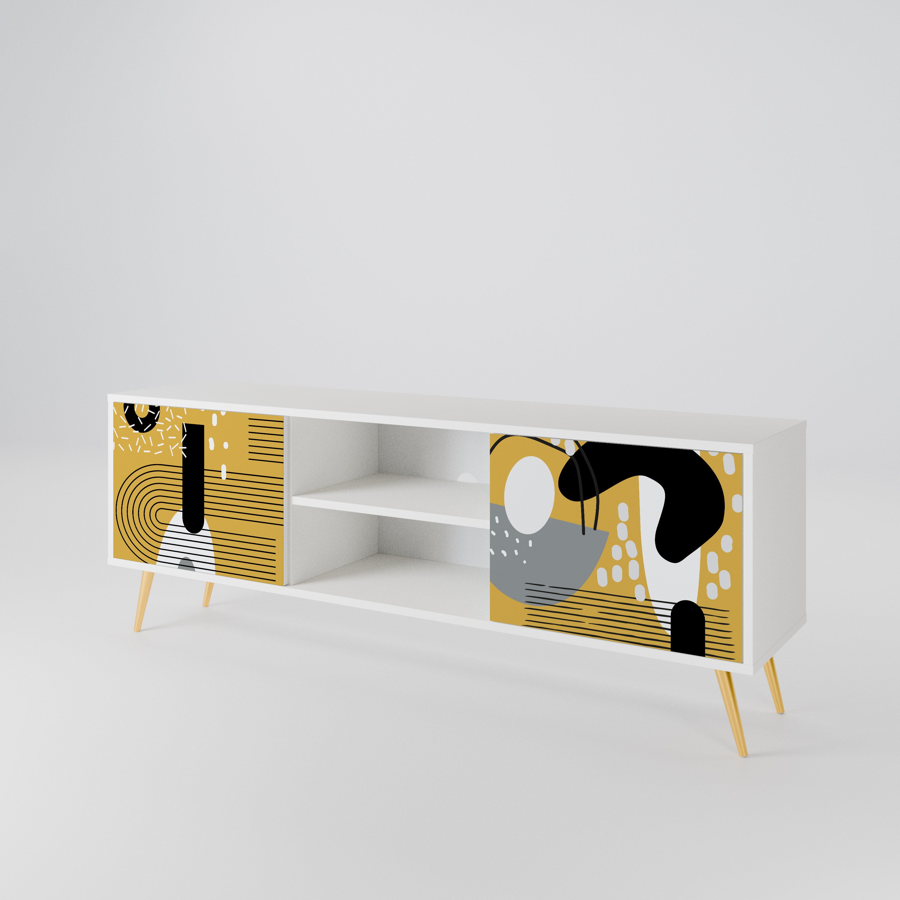 SHAPESHIFT SYMPHONY Mueble de TV de 2 Puertas
