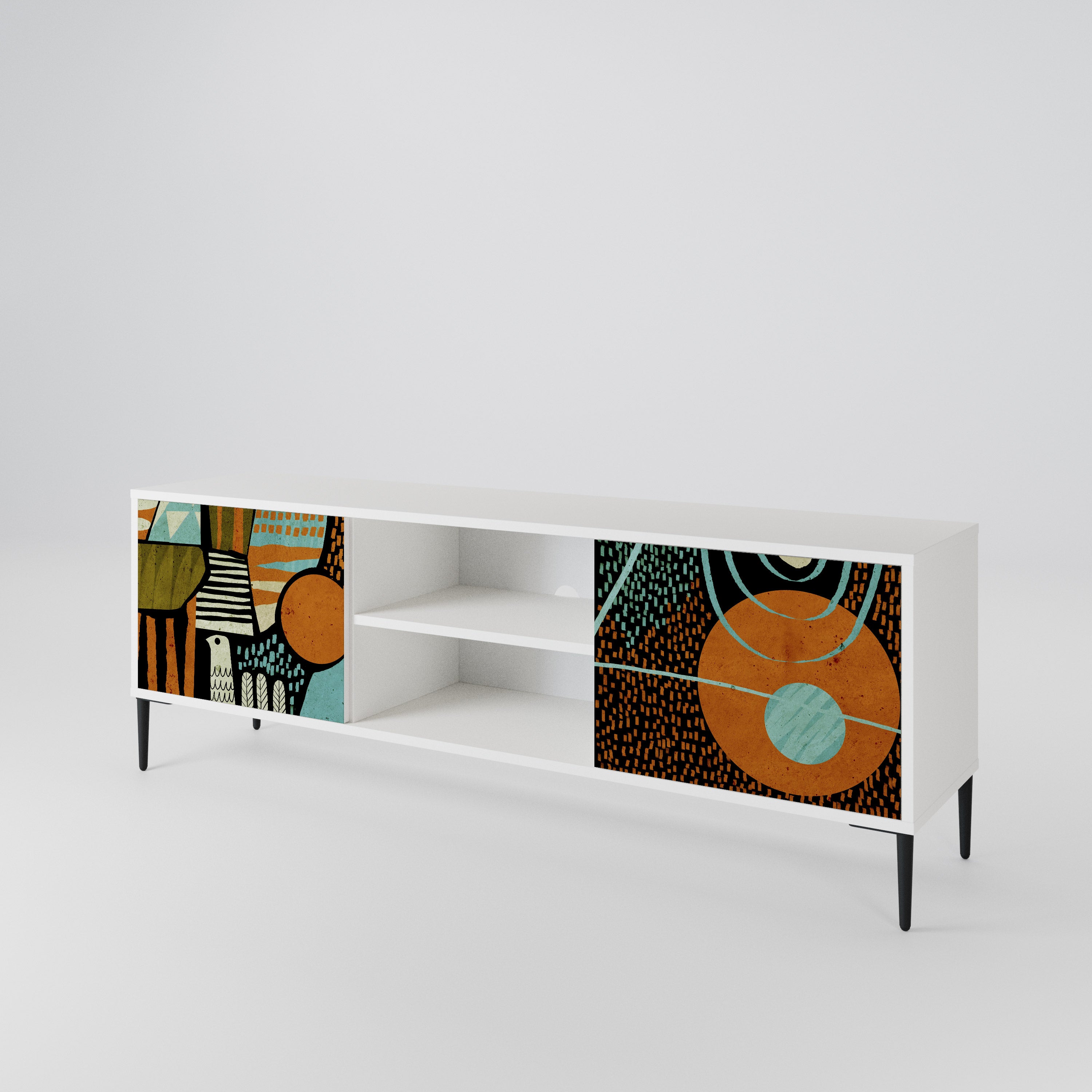 GEODE GLIMMER Mueble de TV de 2 Puertas