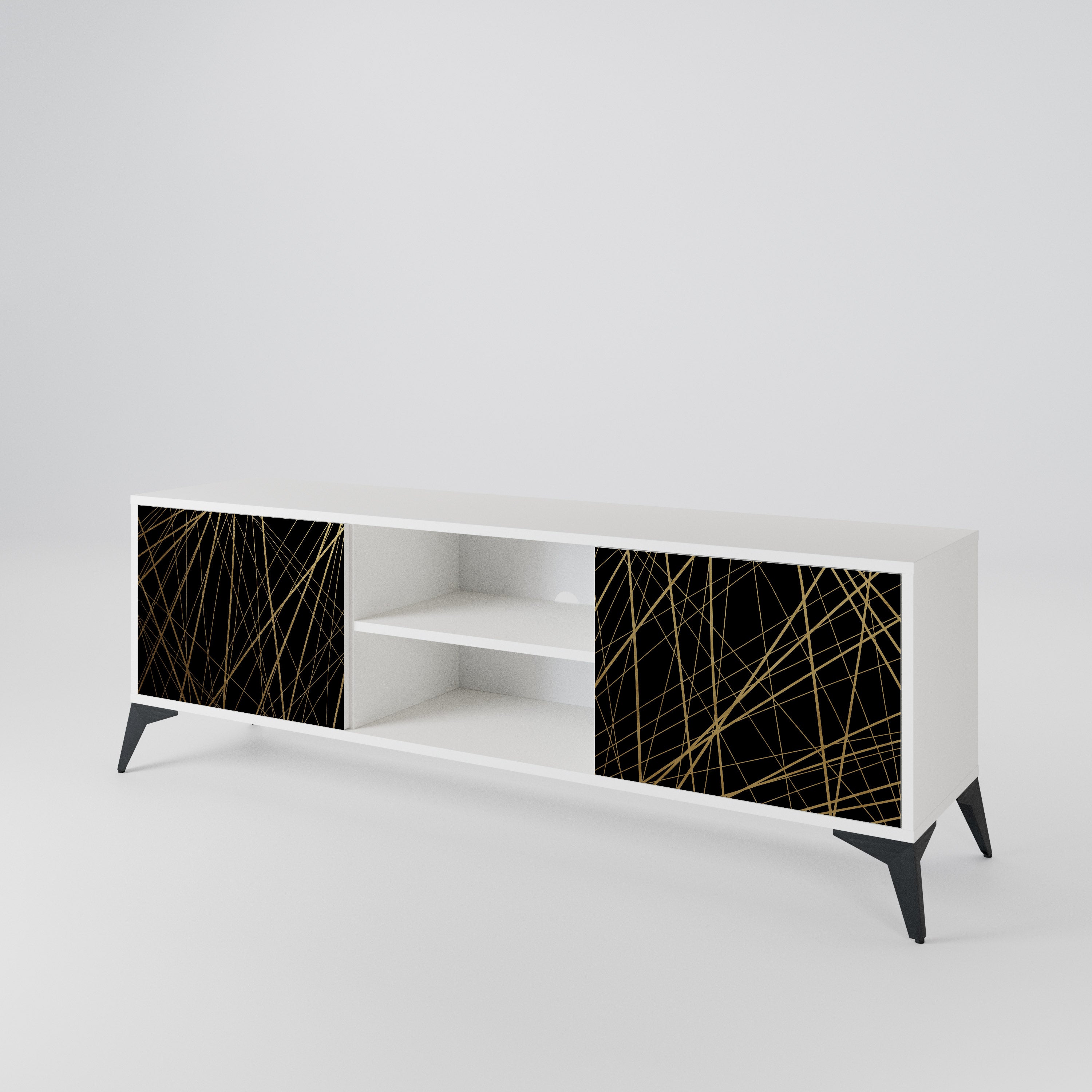 BRIGHT MESH Mueble de TV de 2 Puertas