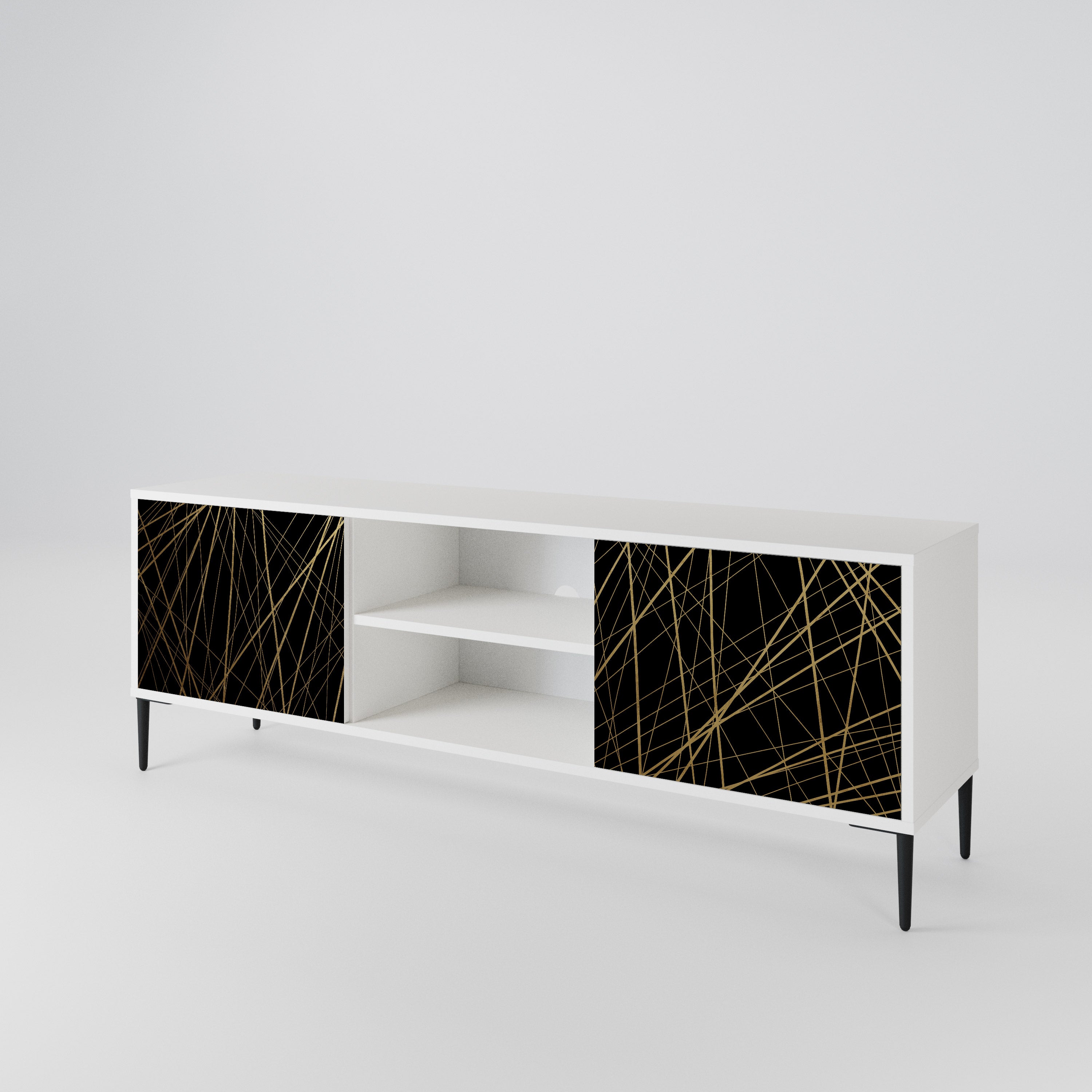 BRIGHT MESH Mueble de TV de 2 Puertas