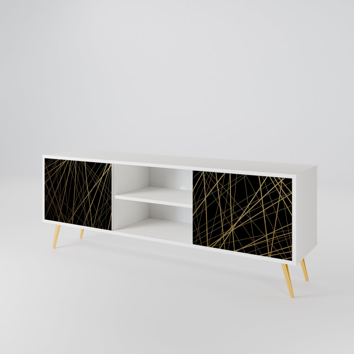 BRIGHT MESH Mueble de TV de 2 Puertas