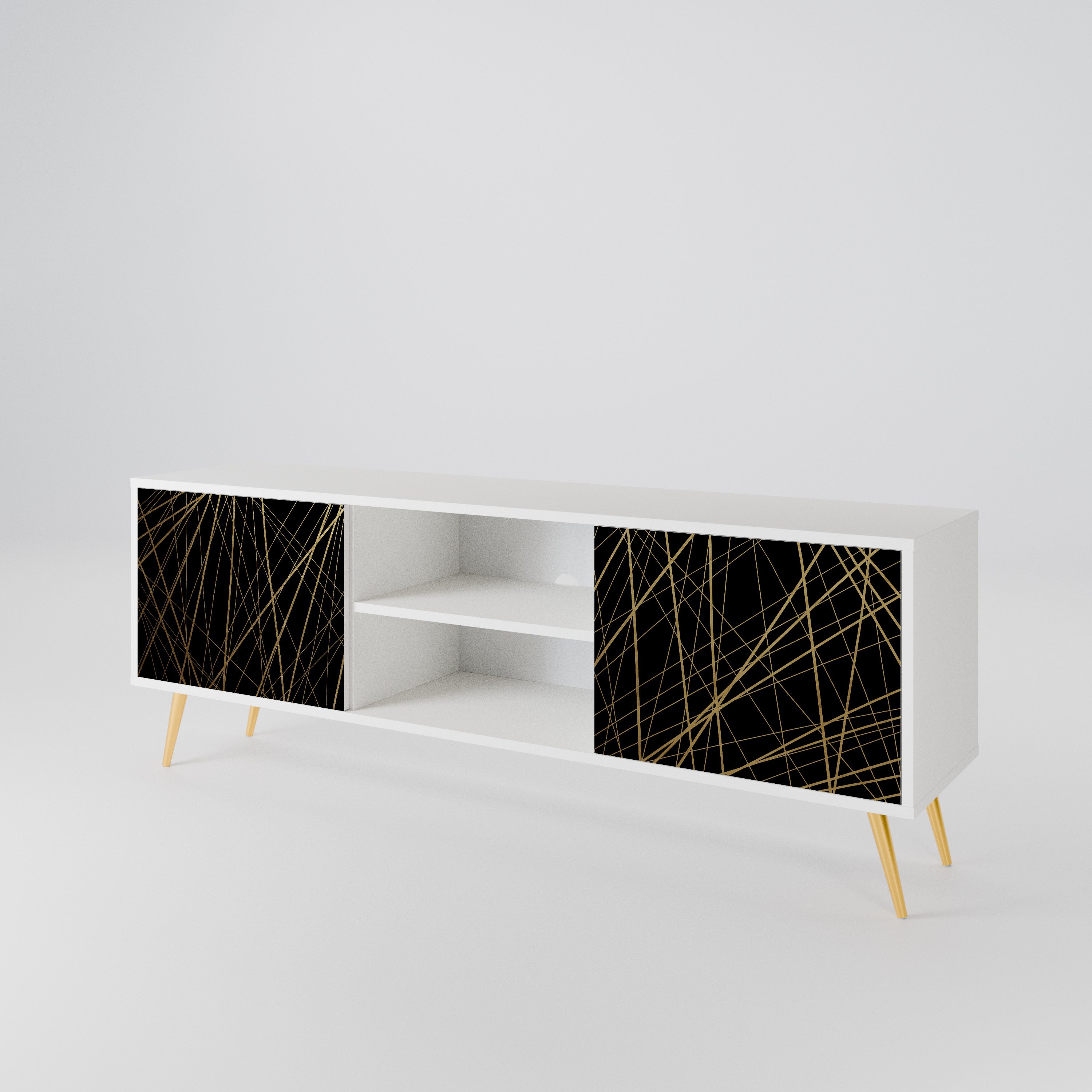 BRIGHT MESH Mueble de TV de 2 Puertas