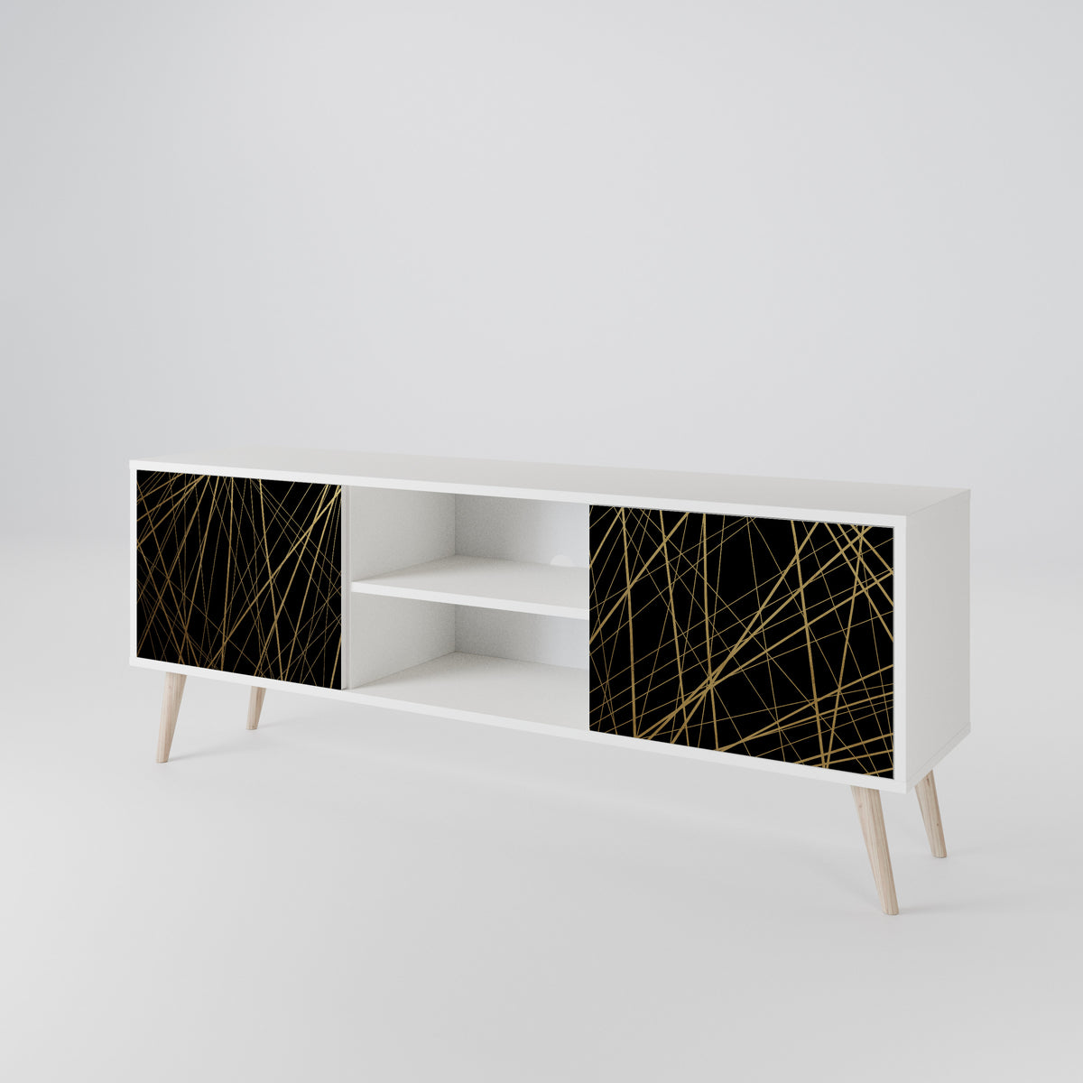 BRIGHT MESH Mueble de TV de 2 Puertas