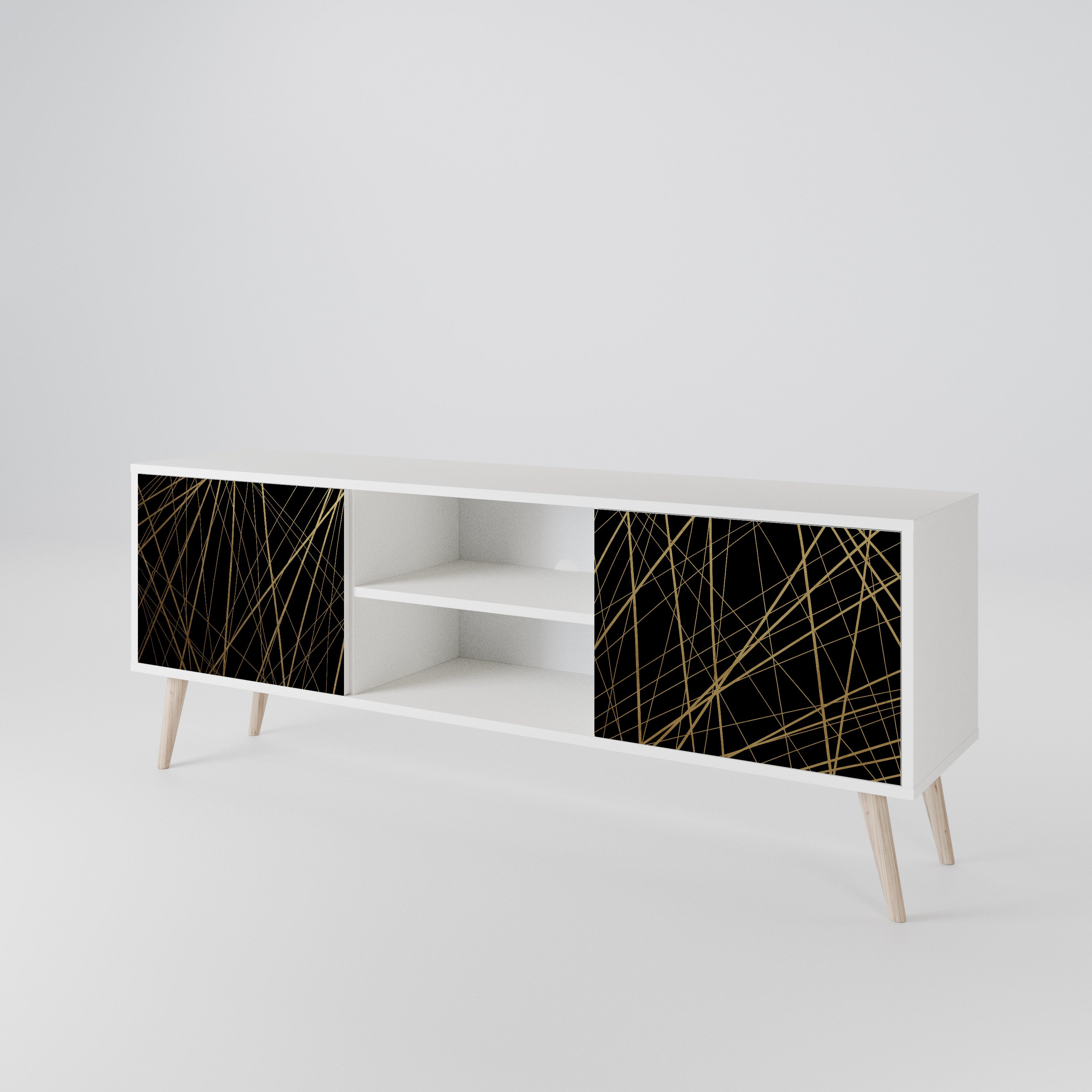 BRIGHT MESH Mueble de TV de 2 Puertas