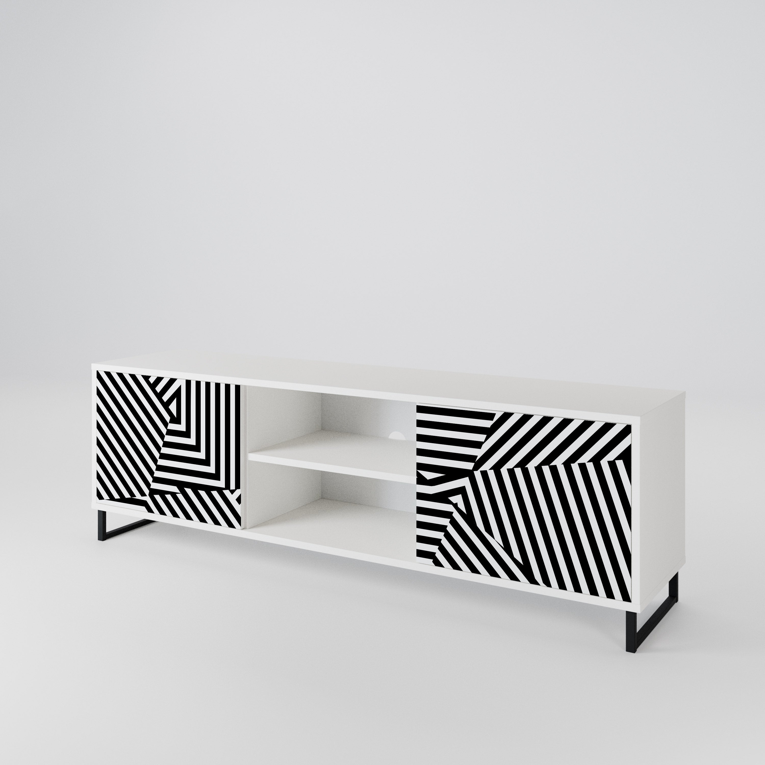 ILLUSIONARY LATTICE Mueble de TV de 2 Puertas