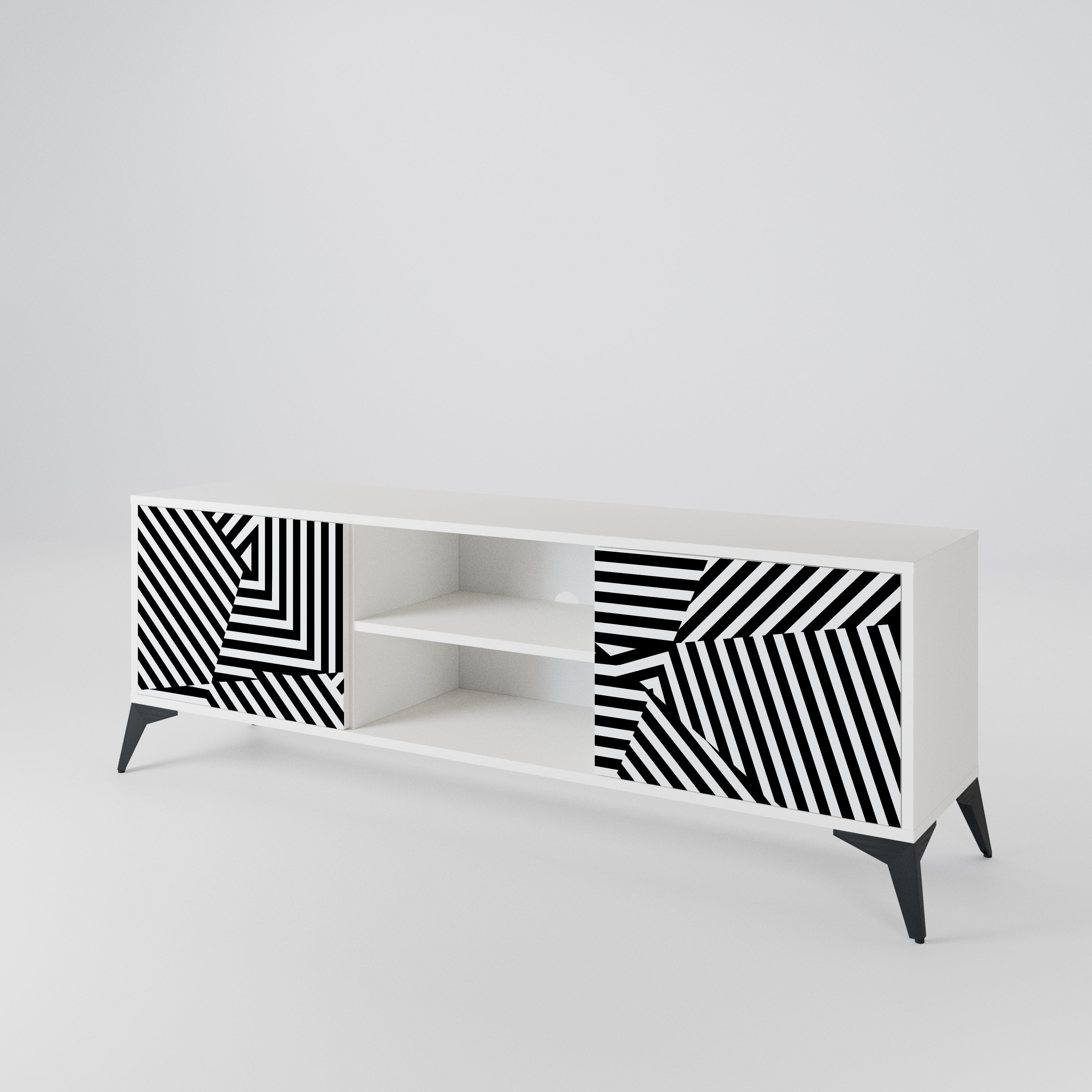 ILLUSIONARY LATTICE Mueble de TV de 2 Puertas
