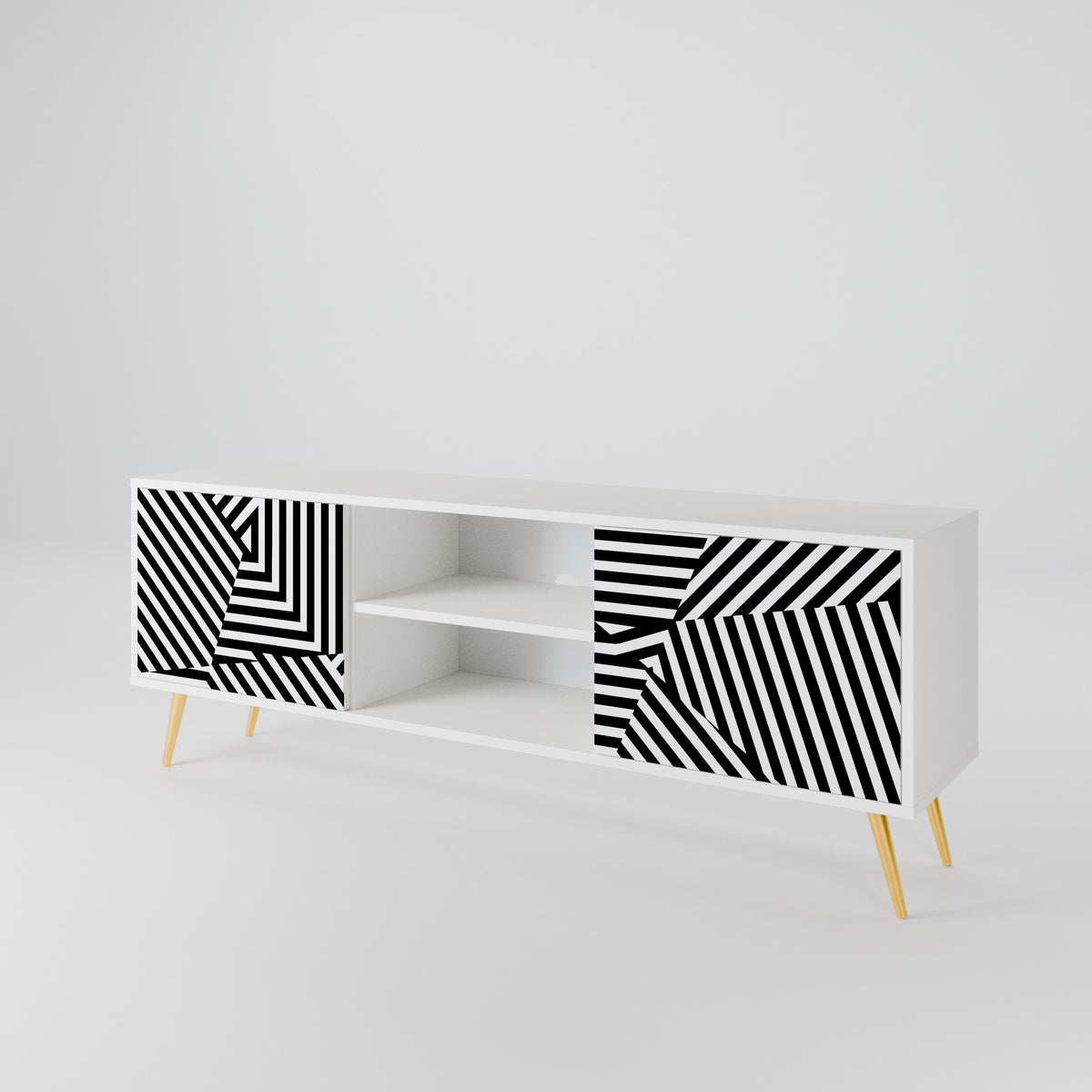 ILLUSIONARY LATTICE Mueble de TV de 2 Puertas