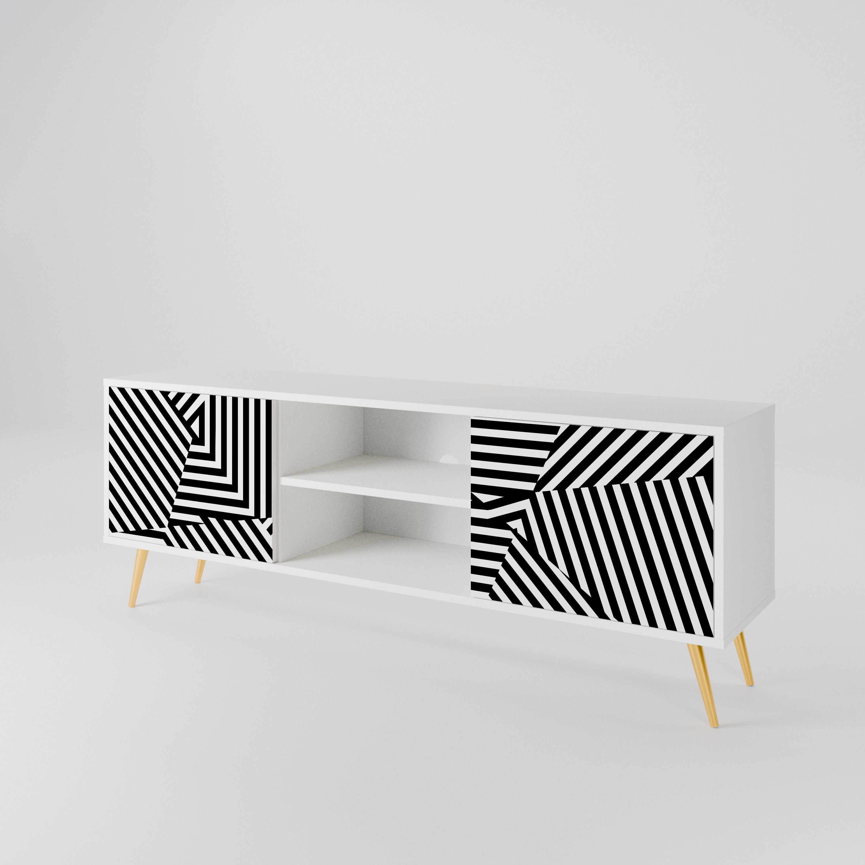 ILLUSIONARY LATTICE Mueble de TV de 2 Puertas