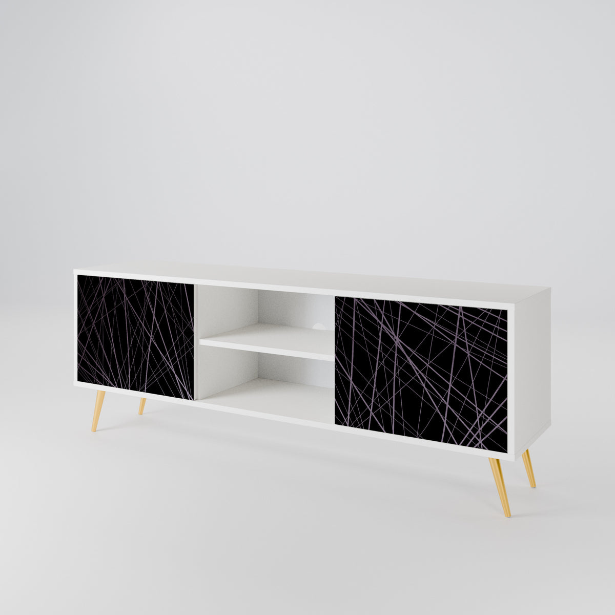SHIMMER SPIDERGRAM Mueble de TV de 2 Puertas