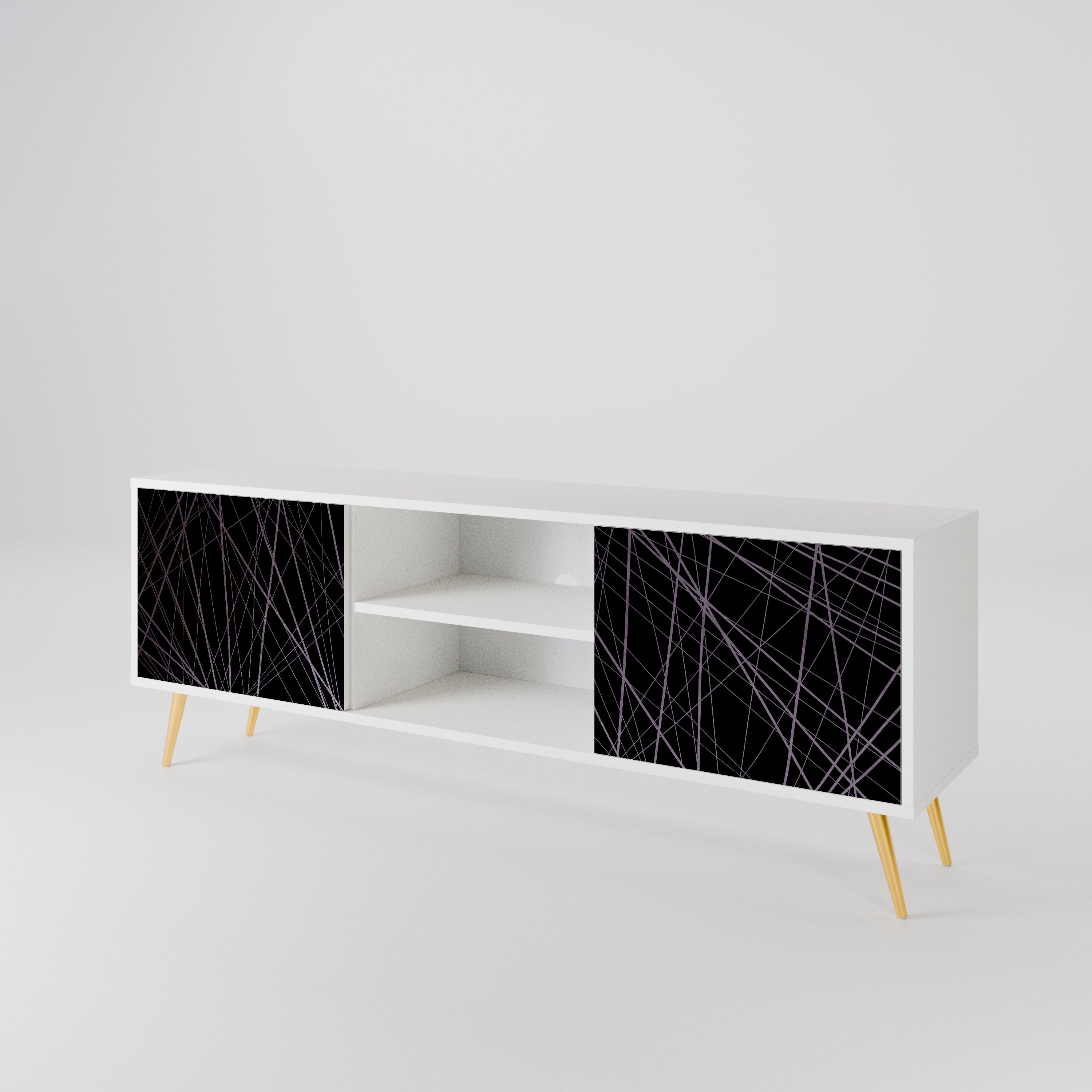 SHIMMER SPIDERGRAM Mueble de TV de 2 Puertas