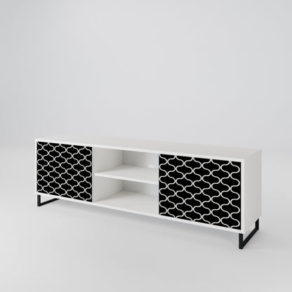 TESSELATED BLACKNESS Mueble de TV de 2 Puertas