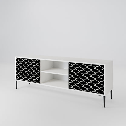 TESSELATED BLACKNESS Mueble de TV de 2 Puertas