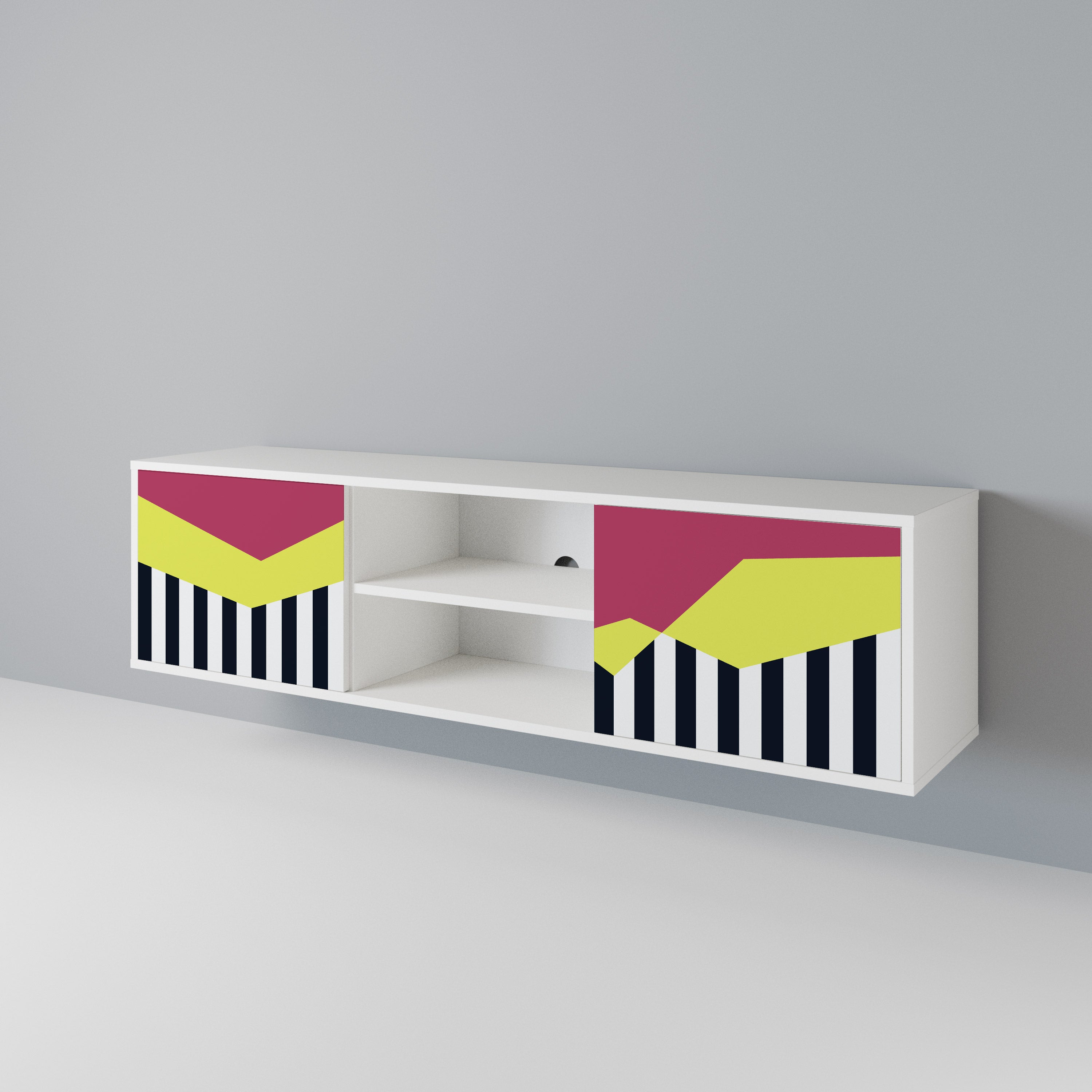 PIANO FANTASY Mueble de TV de 2 Puertas