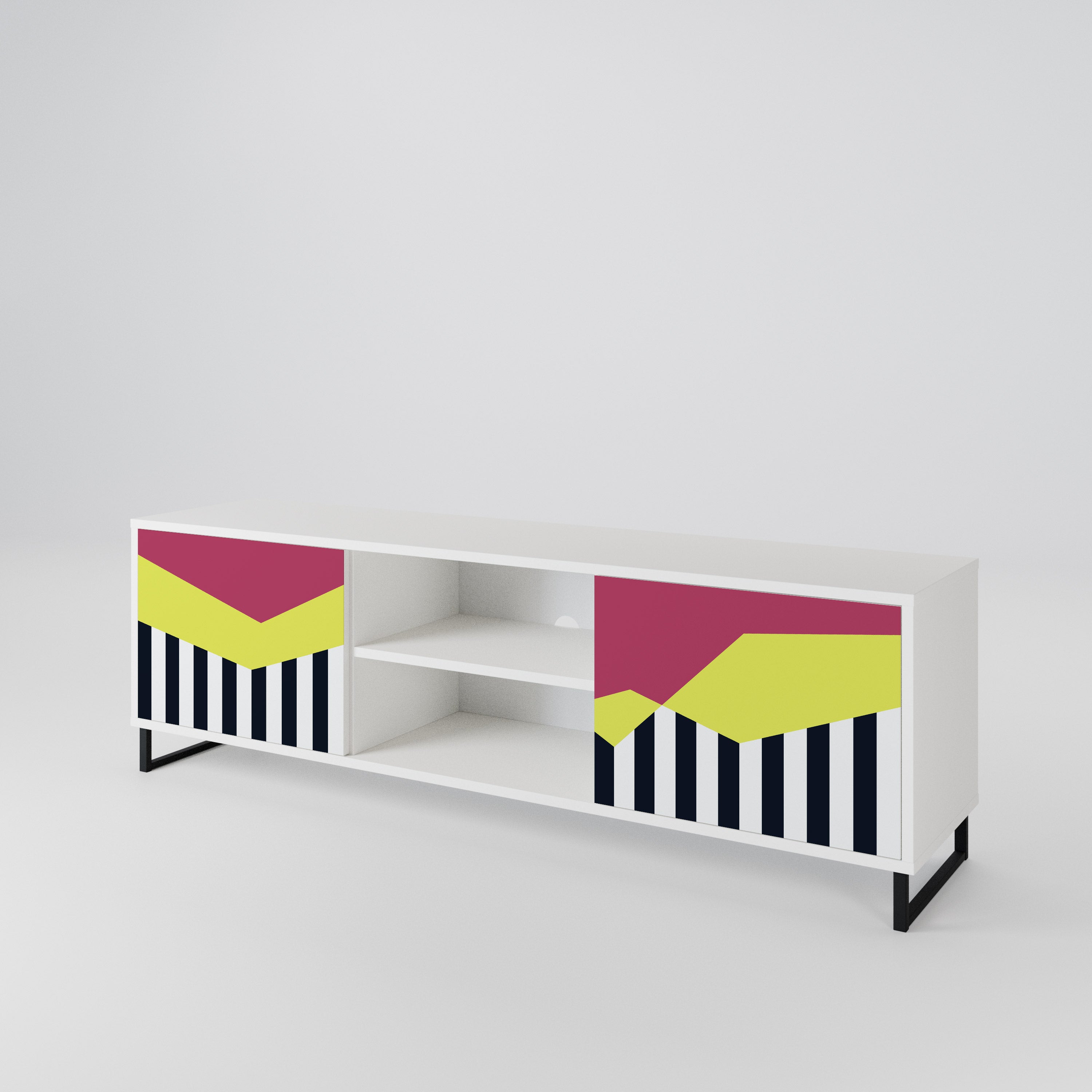 PIANO FANTASY Mueble de TV de 2 Puertas