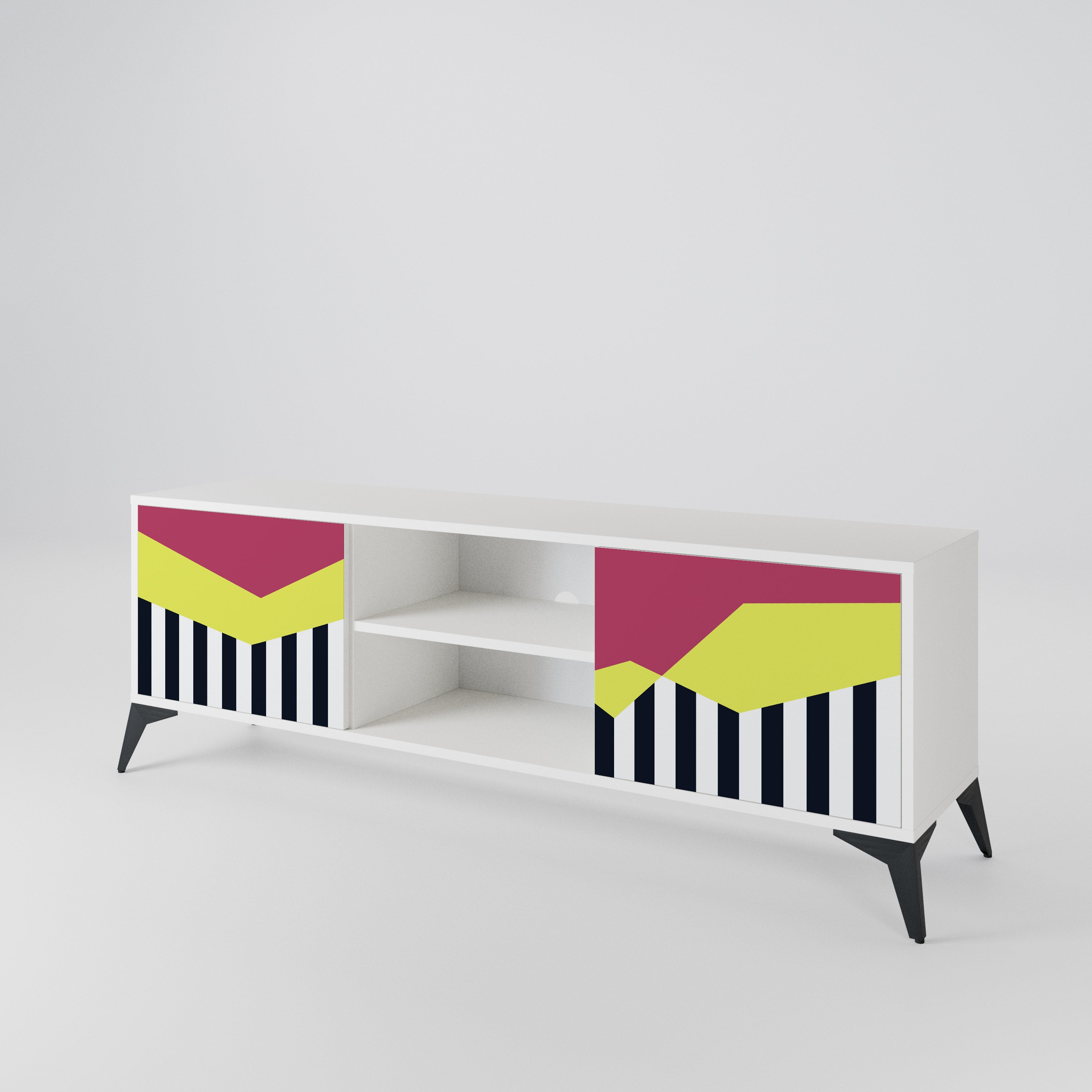 PIANO FANTASY Mueble de TV de 2 Puertas