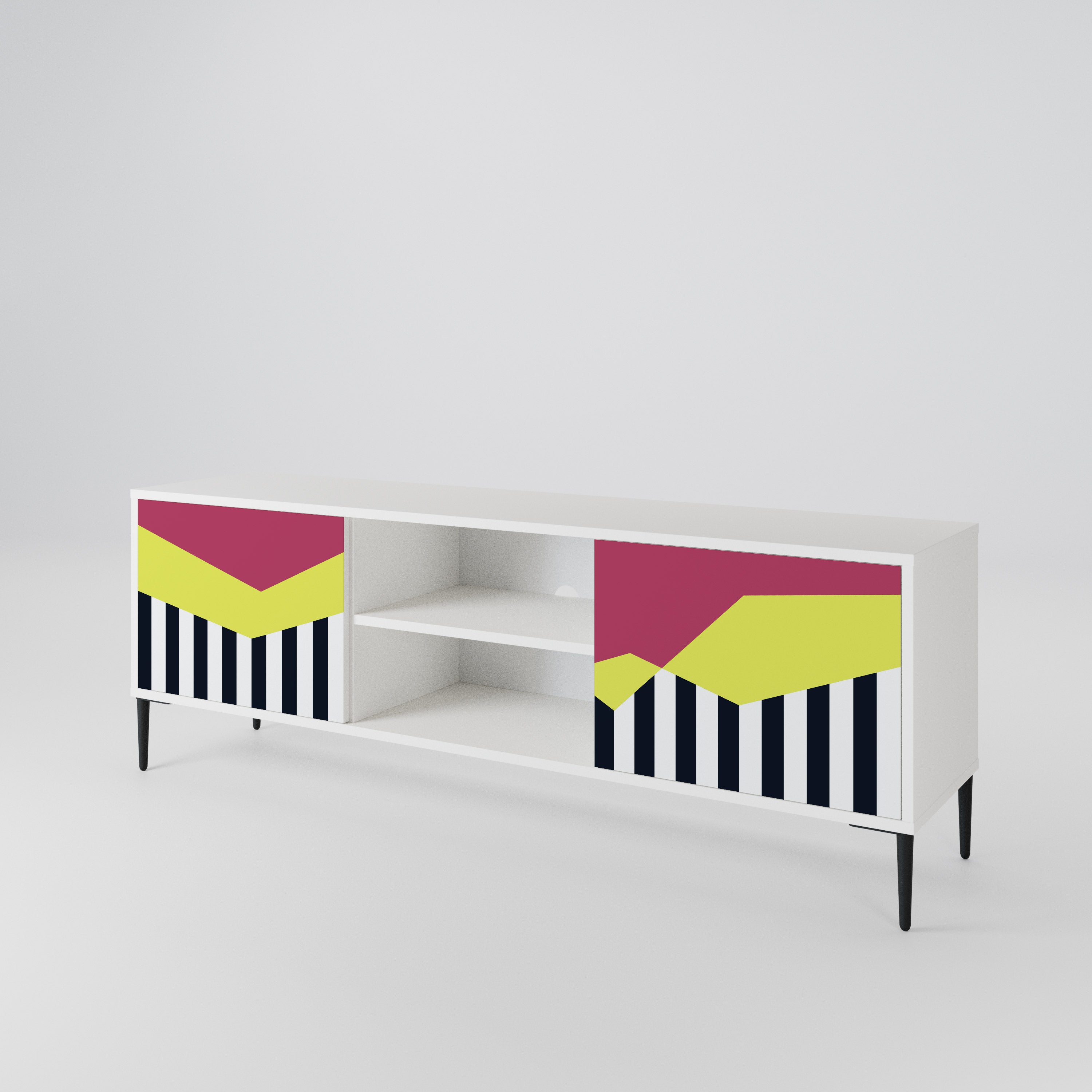 PIANO FANTASY Mueble de TV de 2 Puertas