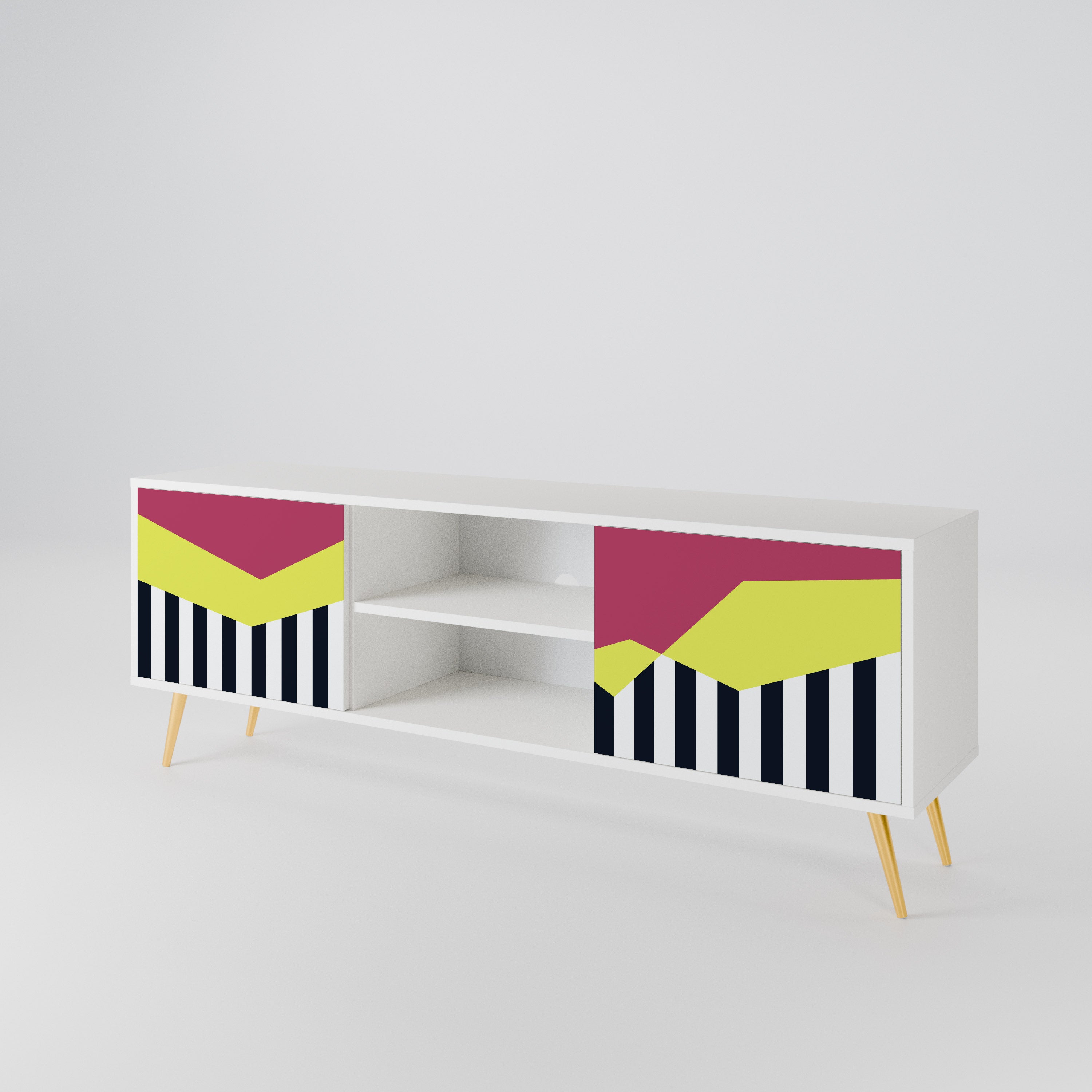 PIANO FANTASY Mueble de TV de 2 Puertas