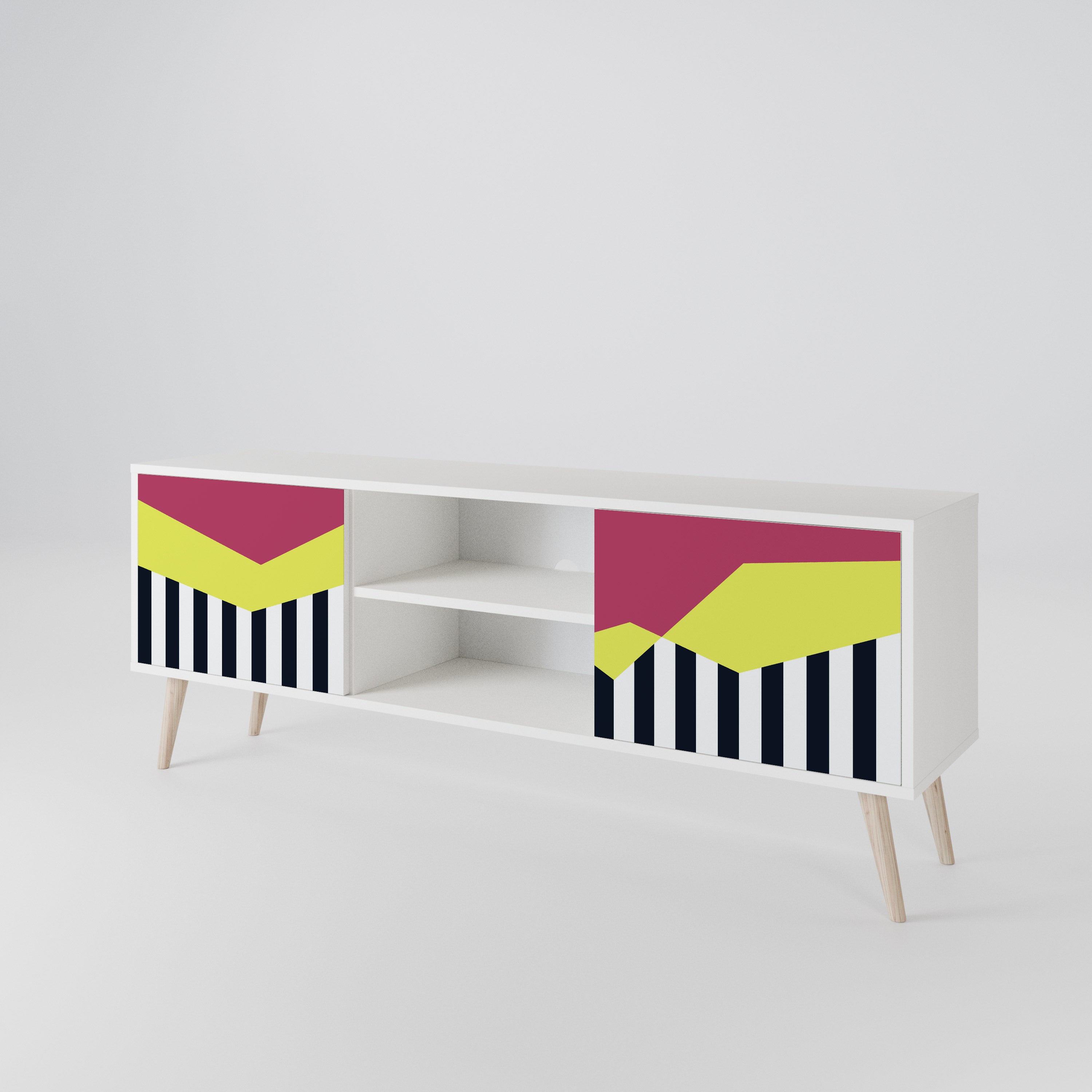PIANO FANTASY Mueble de TV de 2 Puertas