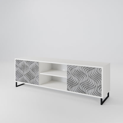 CONCRETE MOVEMENT Mueble de TV de 2 Puertas