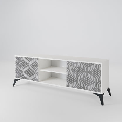 CONCRETE MOVEMENT Mueble de TV de 2 Puertas
