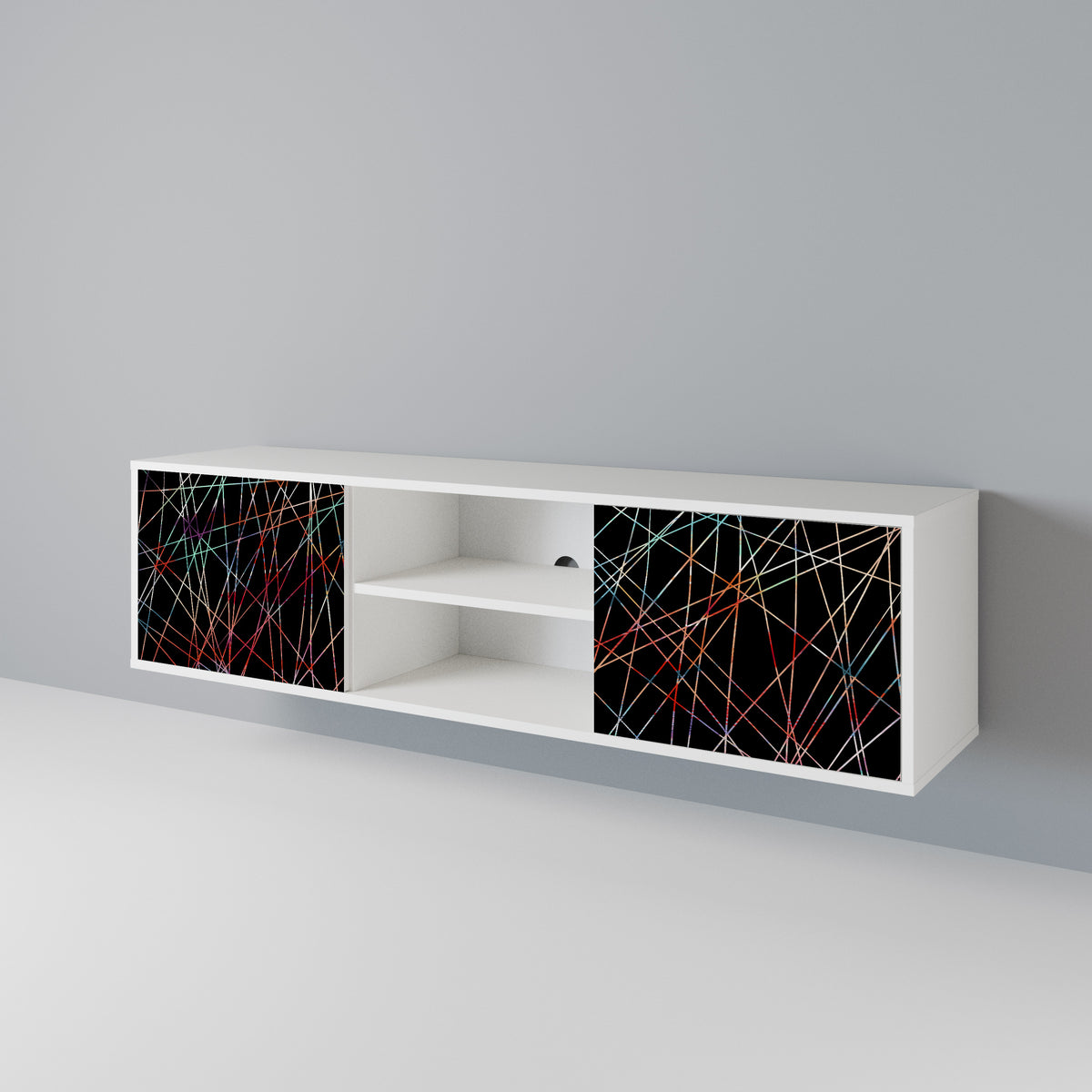 LUMINOUS SNARE Mueble de TV de 2 Puertas