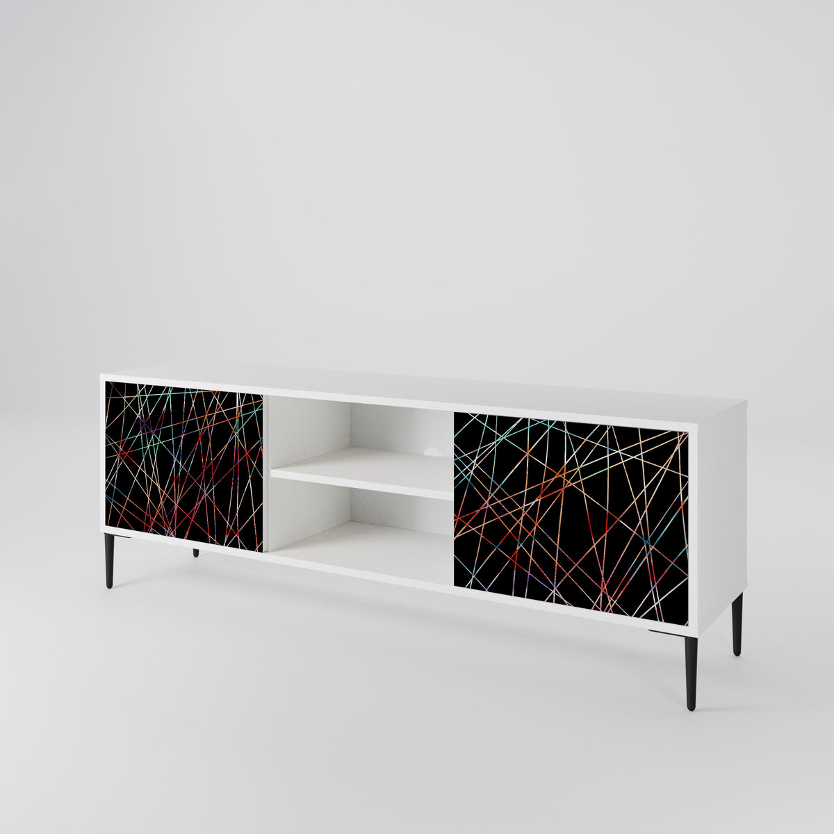 LUMINOUS SNARE Mueble de TV de 2 Puertas