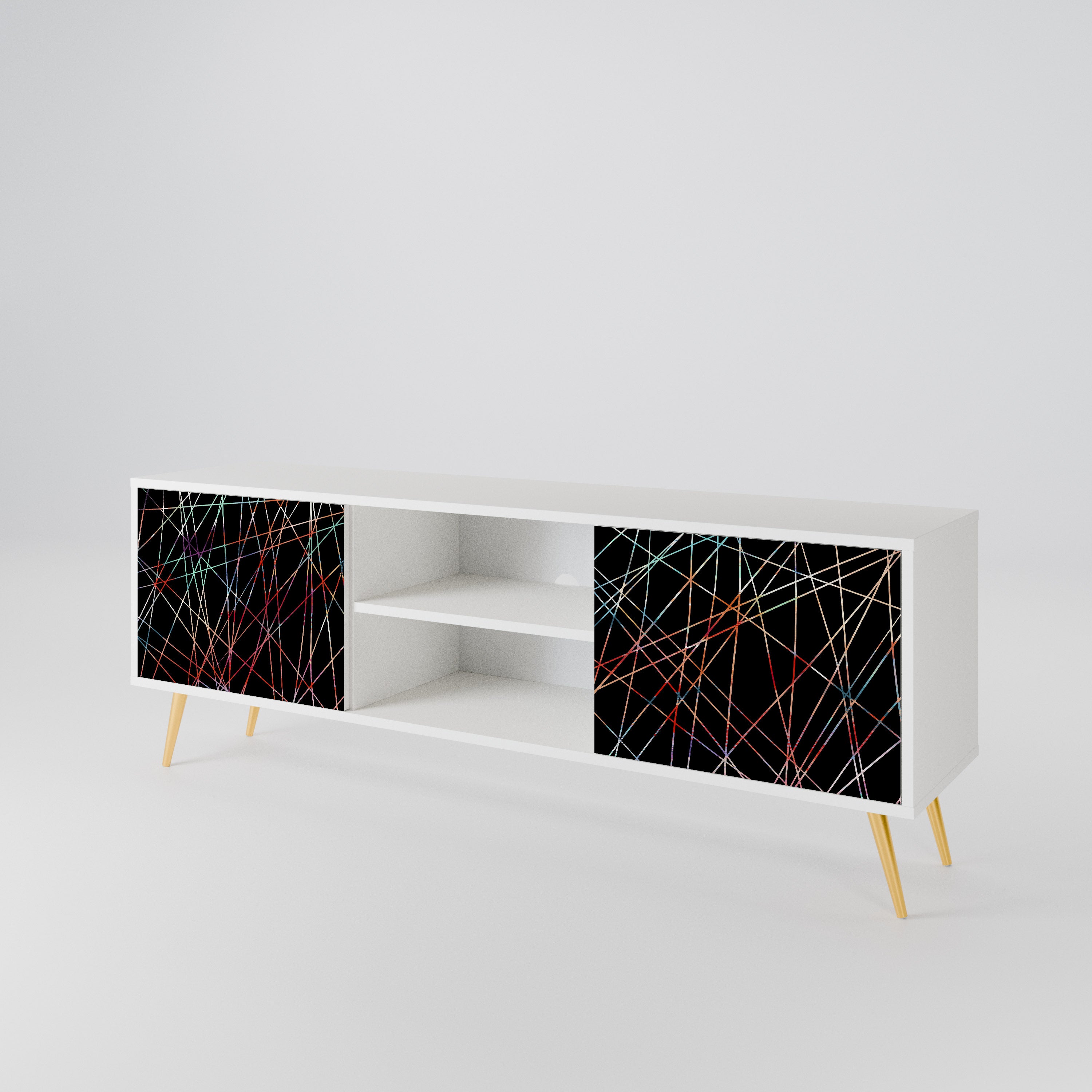 LUMINOUS SNARE Mueble de TV de 2 Puertas