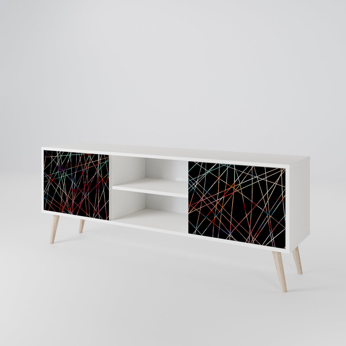 LUMINOUS SNARE Mueble de TV de 2 Puertas