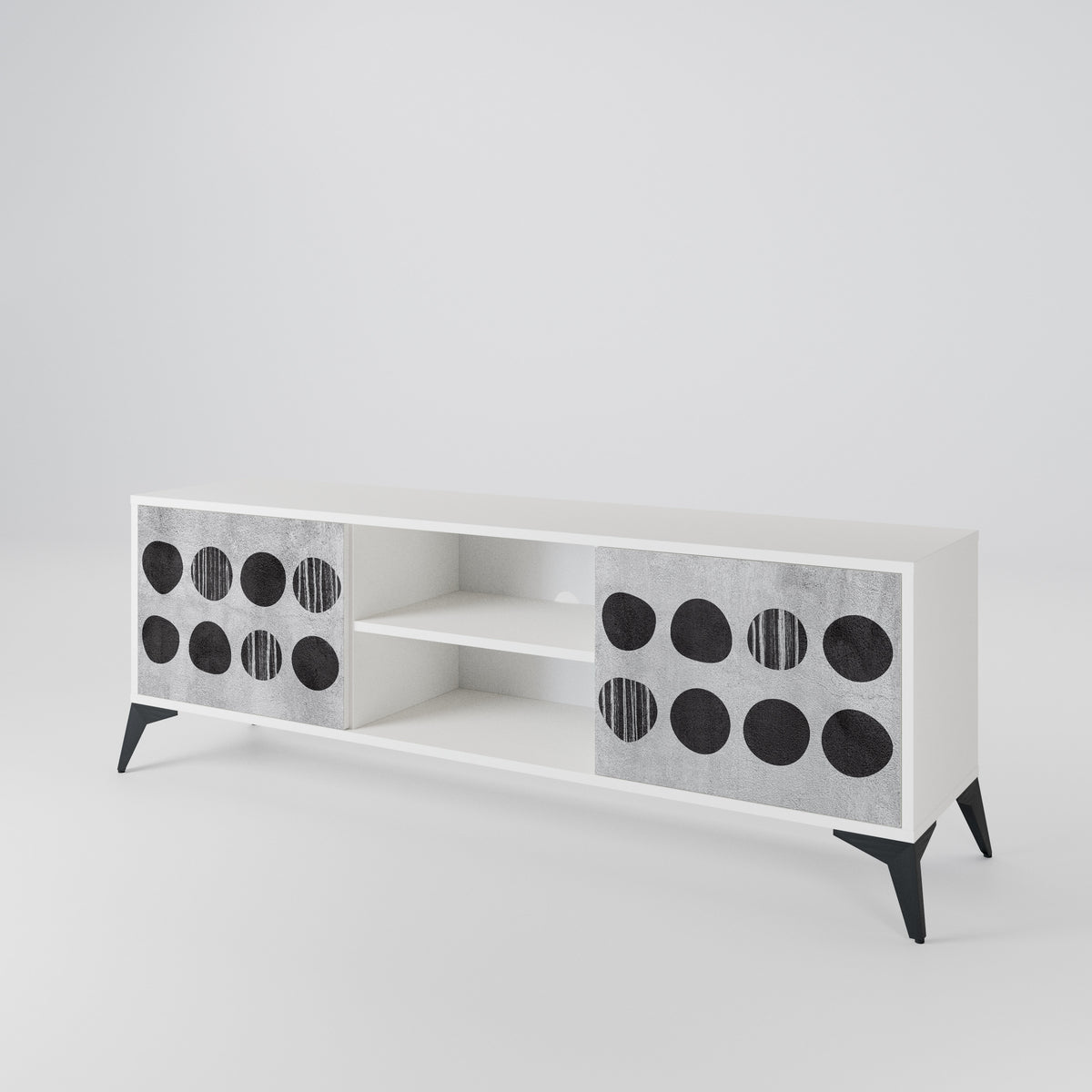 GHOSTLY GRADIENTS Mueble de TV de 2 Puertas