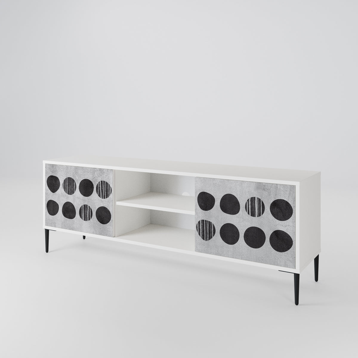 GHOSTLY GRADIENTS Mueble de TV de 2 Puertas