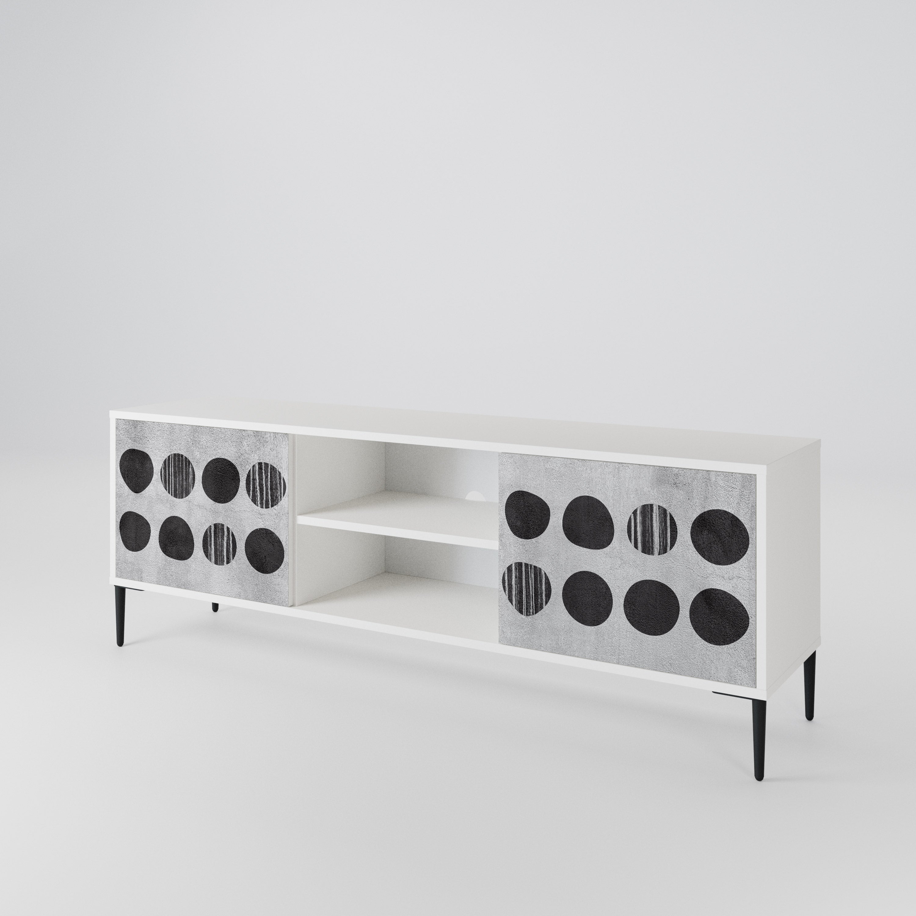 GHOSTLY GRADIENTS Mueble de TV de 2 Puertas
