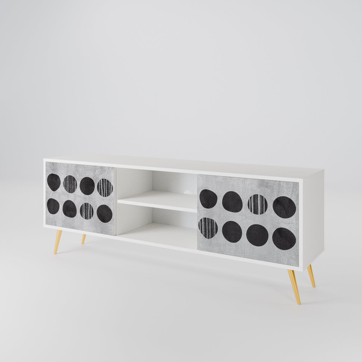 GHOSTLY GRADIENTS Mueble de TV de 2 Puertas