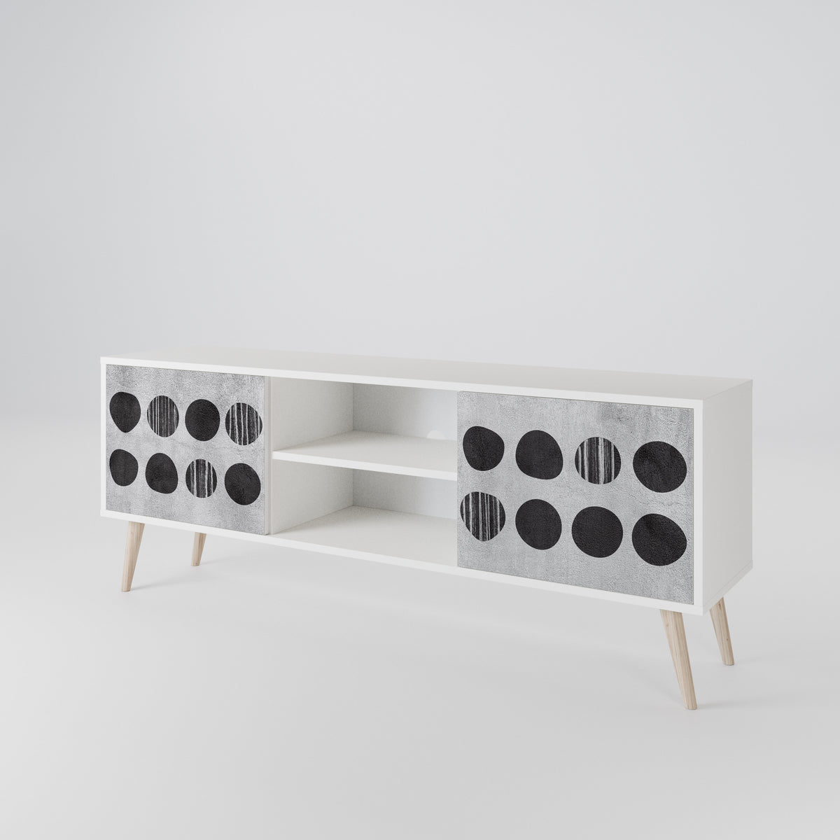GHOSTLY GRADIENTS Mueble de TV de 2 Puertas