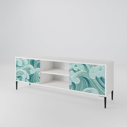 ASIAN SWAY Mueble de TV de 2 Puertas