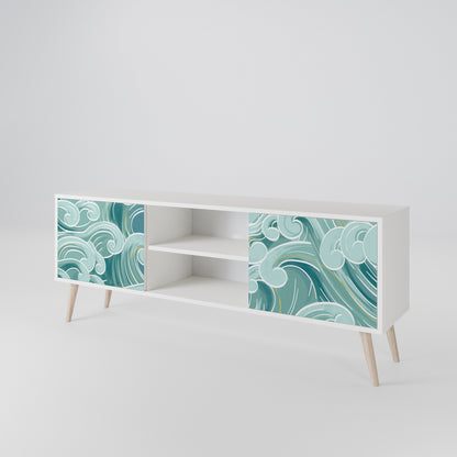 ASIAN SWAY Mueble de TV de 2 Puertas