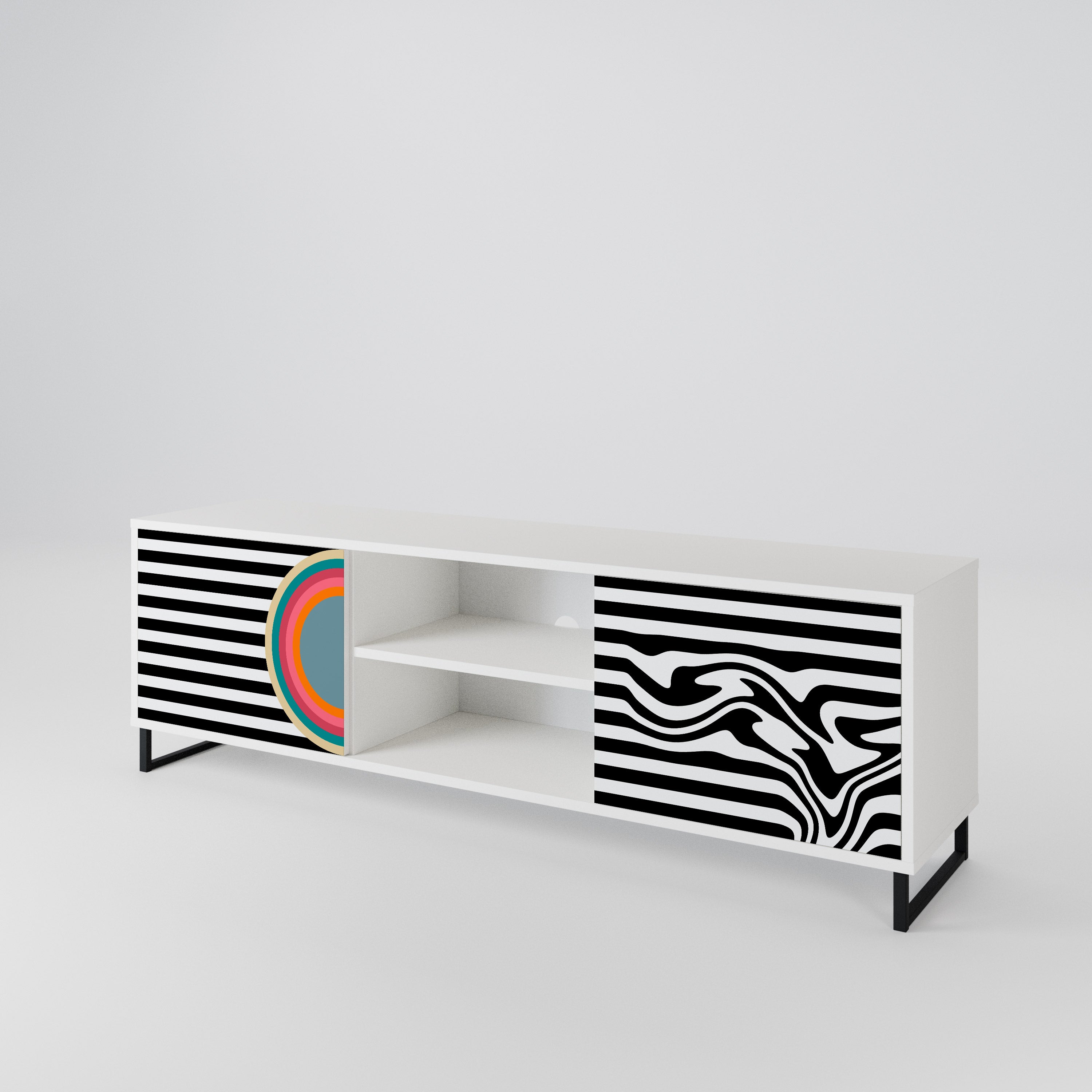 SPECTRA SHOWCASE Mueble de TV de 2 Puertas