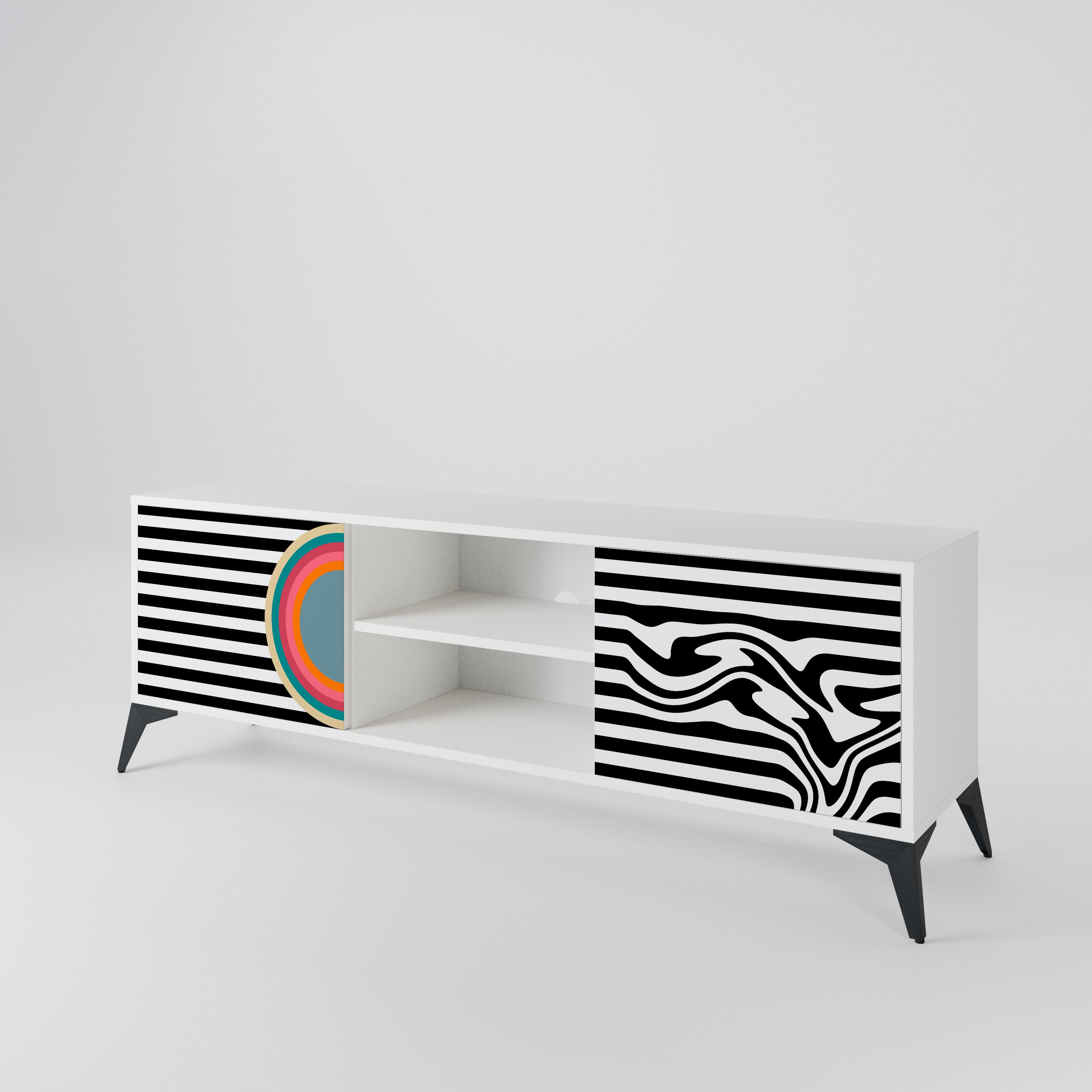 SPECTRA SHOWCASE Mueble de TV de 2 Puertas
