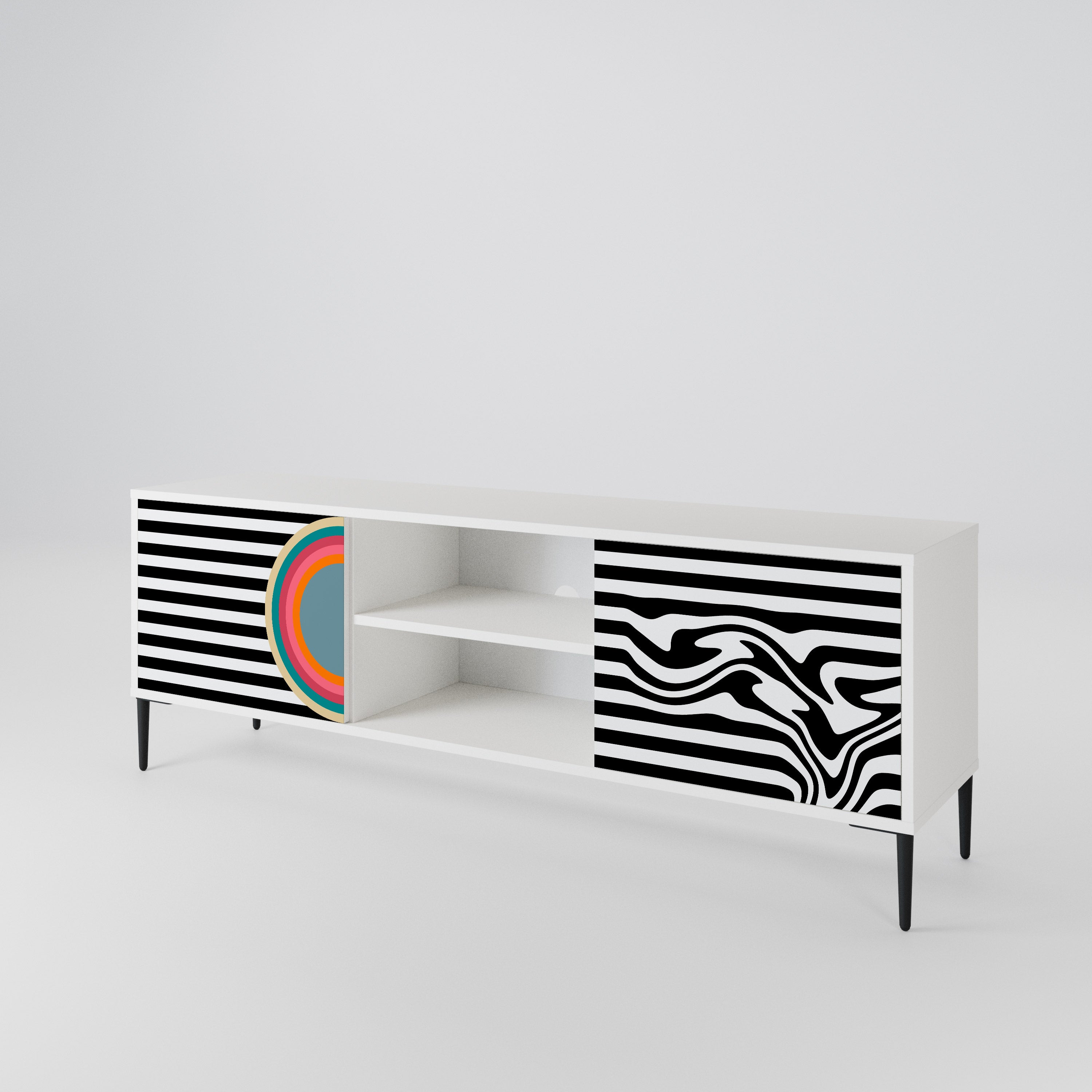 SPECTRA SHOWCASE Mueble de TV de 2 Puertas