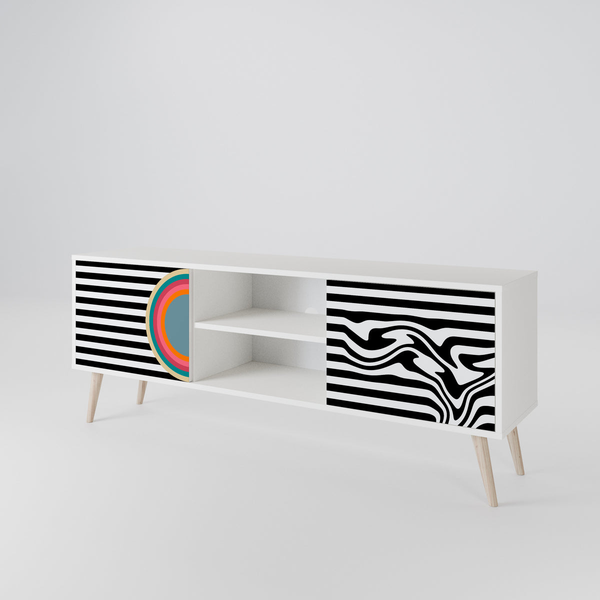 SPECTRA SHOWCASE Mueble de TV de 2 Puertas