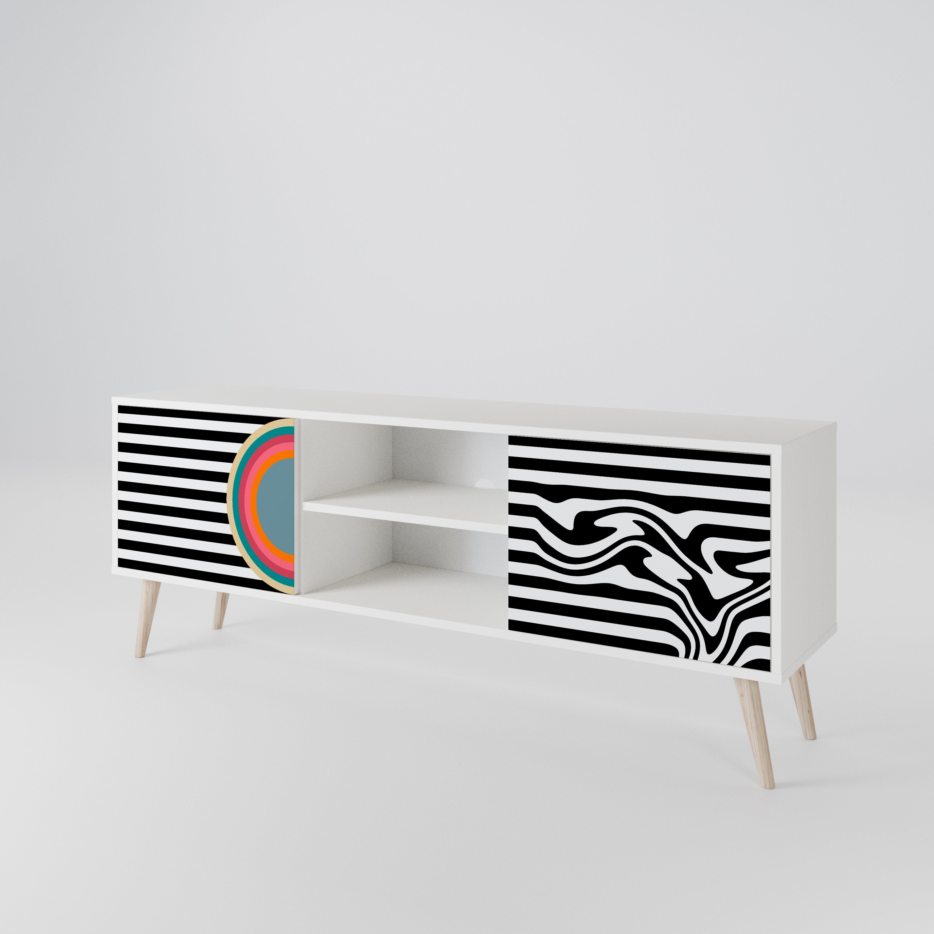 SPECTRA SHOWCASE Mueble de TV de 2 Puertas