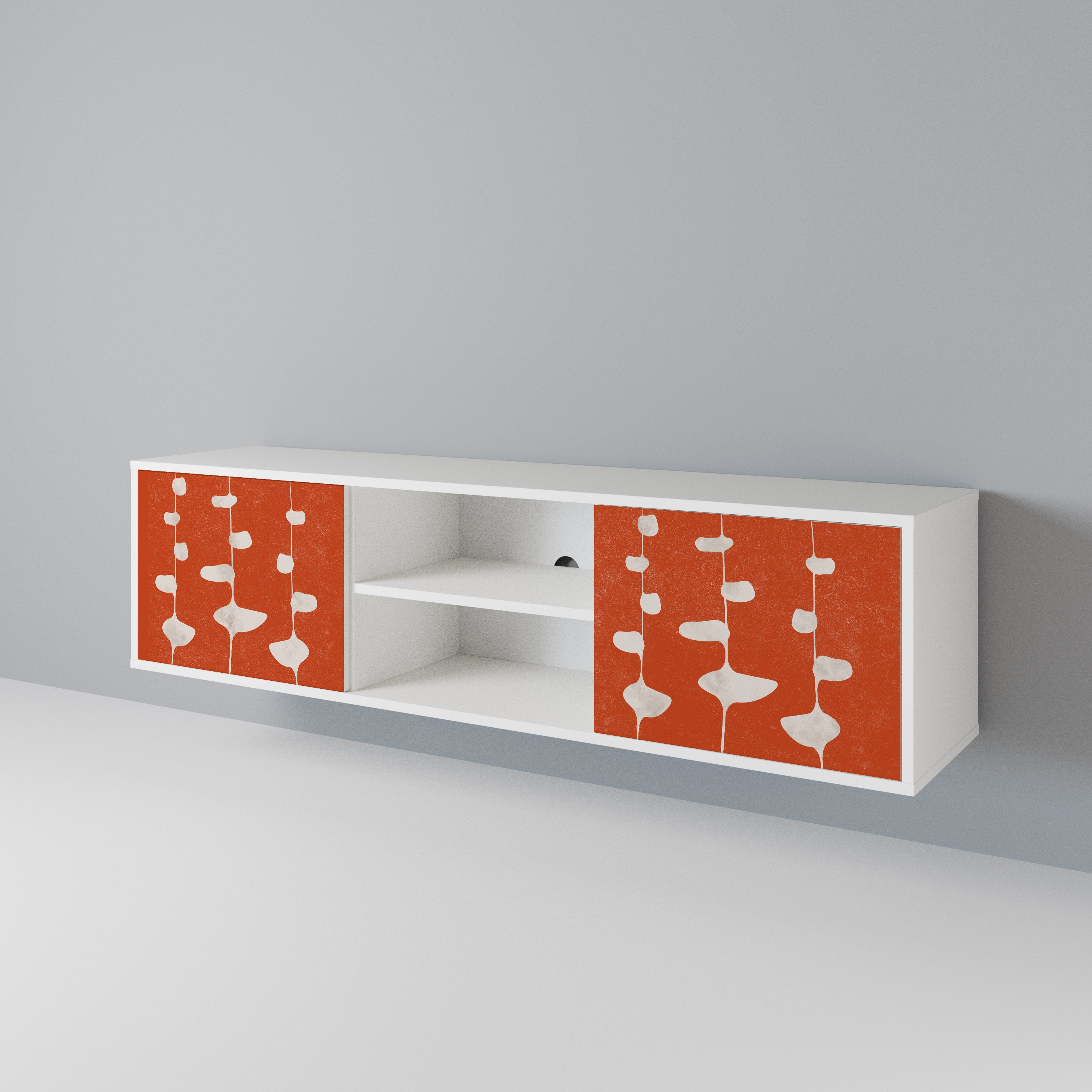 COURAGE MOLD Mueble de TV de 2 Puertas