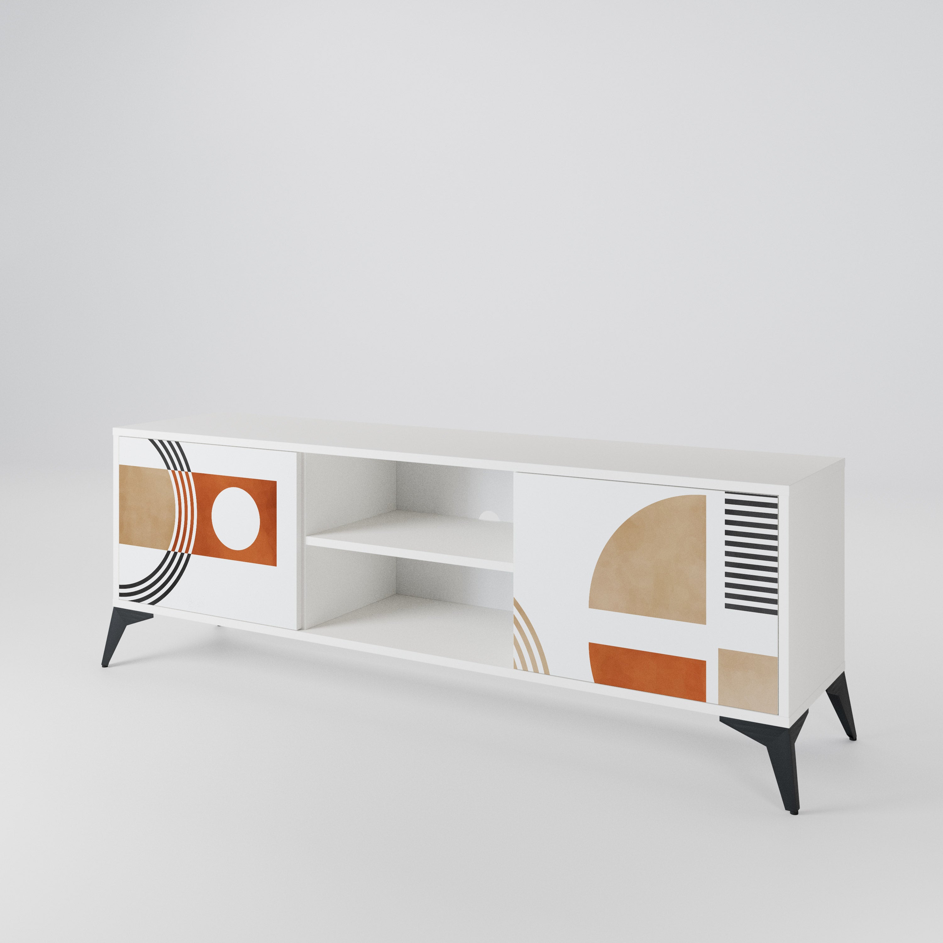 CIRCLE RHYTM Mueble de TV de 2 Puertas