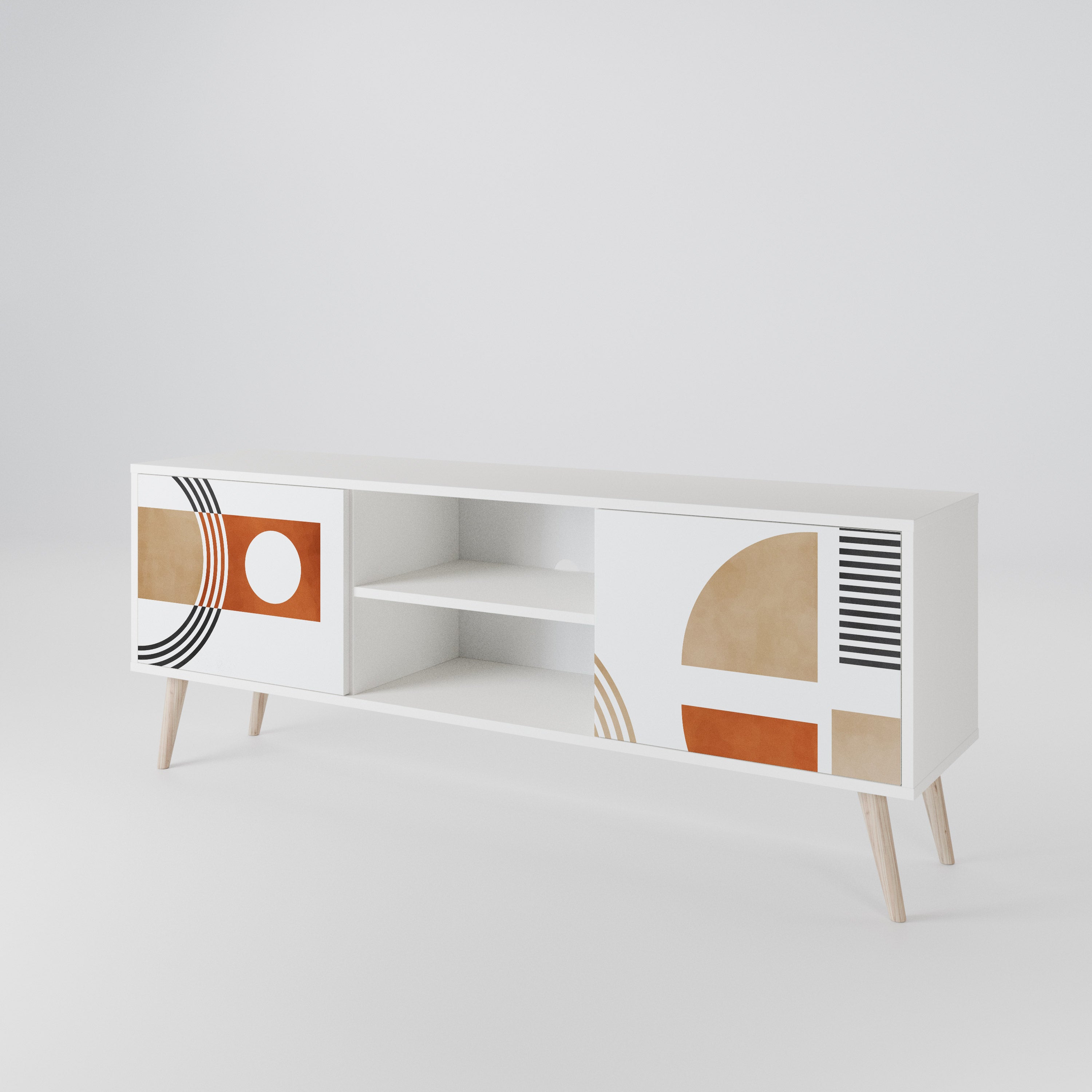 CIRCLE RHYTM Mueble de TV de 2 Puertas