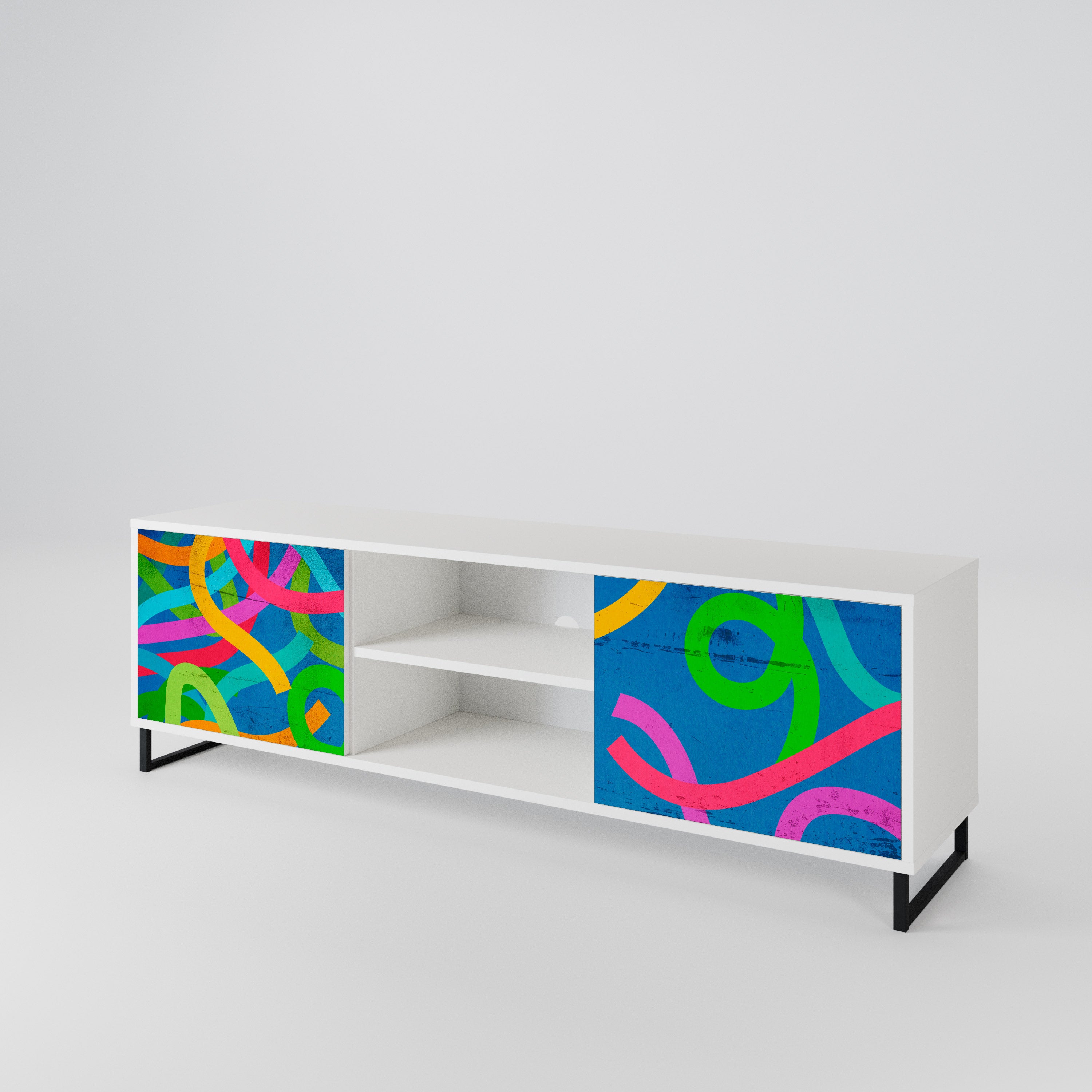 STREAMER TANGLE Mueble de TV de 2 Puertas