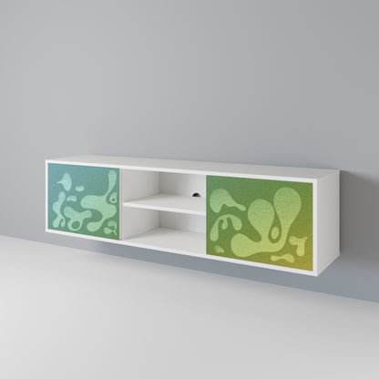 IRREGULAR BLUE Mueble de TV de 2 Puertas