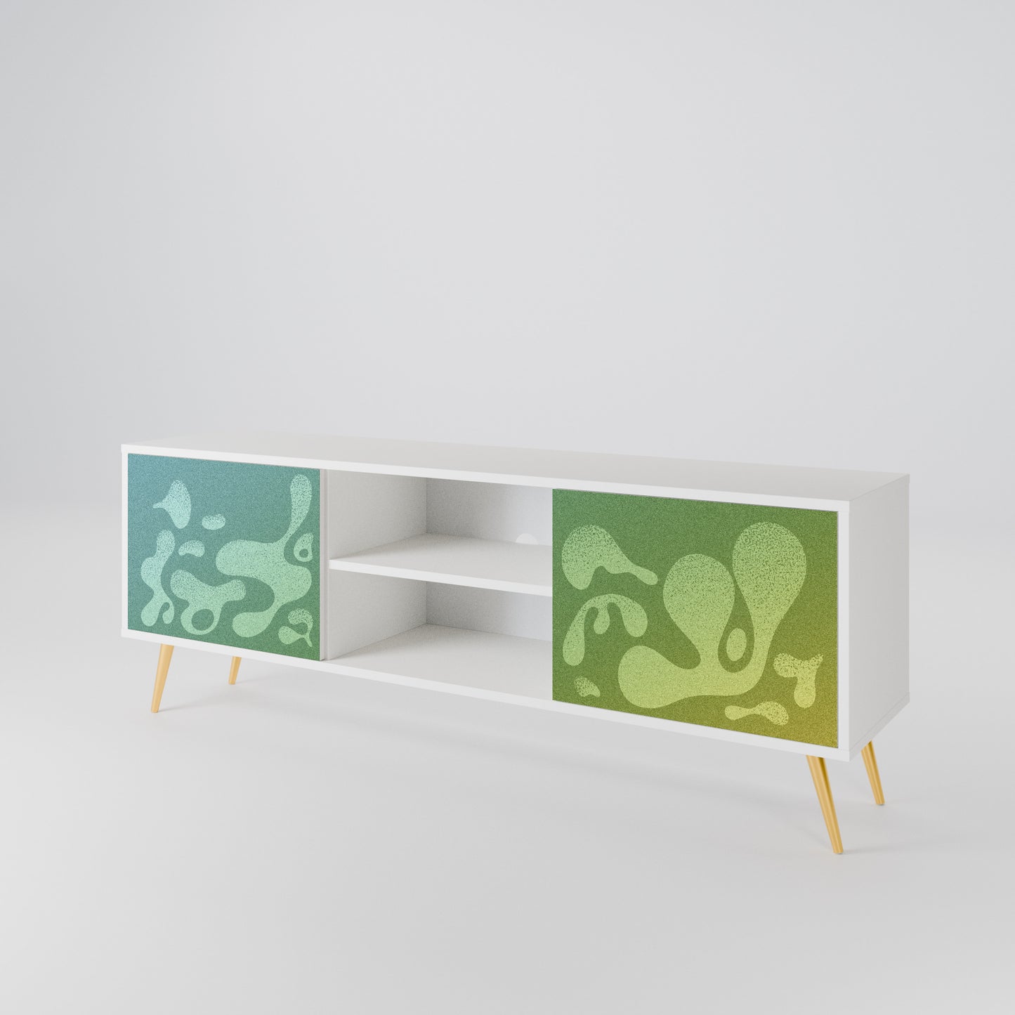 IRREGULAR BLUE Mueble de TV de 2 Puertas